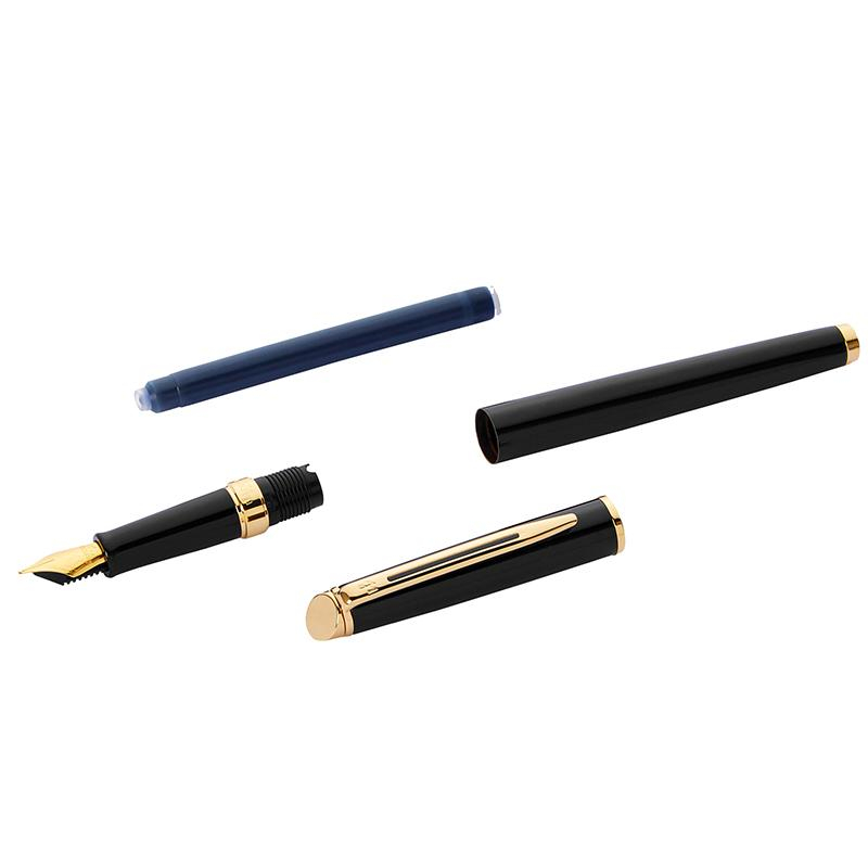 Ручка перьевая WATERMAN HEMISPHERE  S0920610 черн лак с позол,чернила син - фото 5