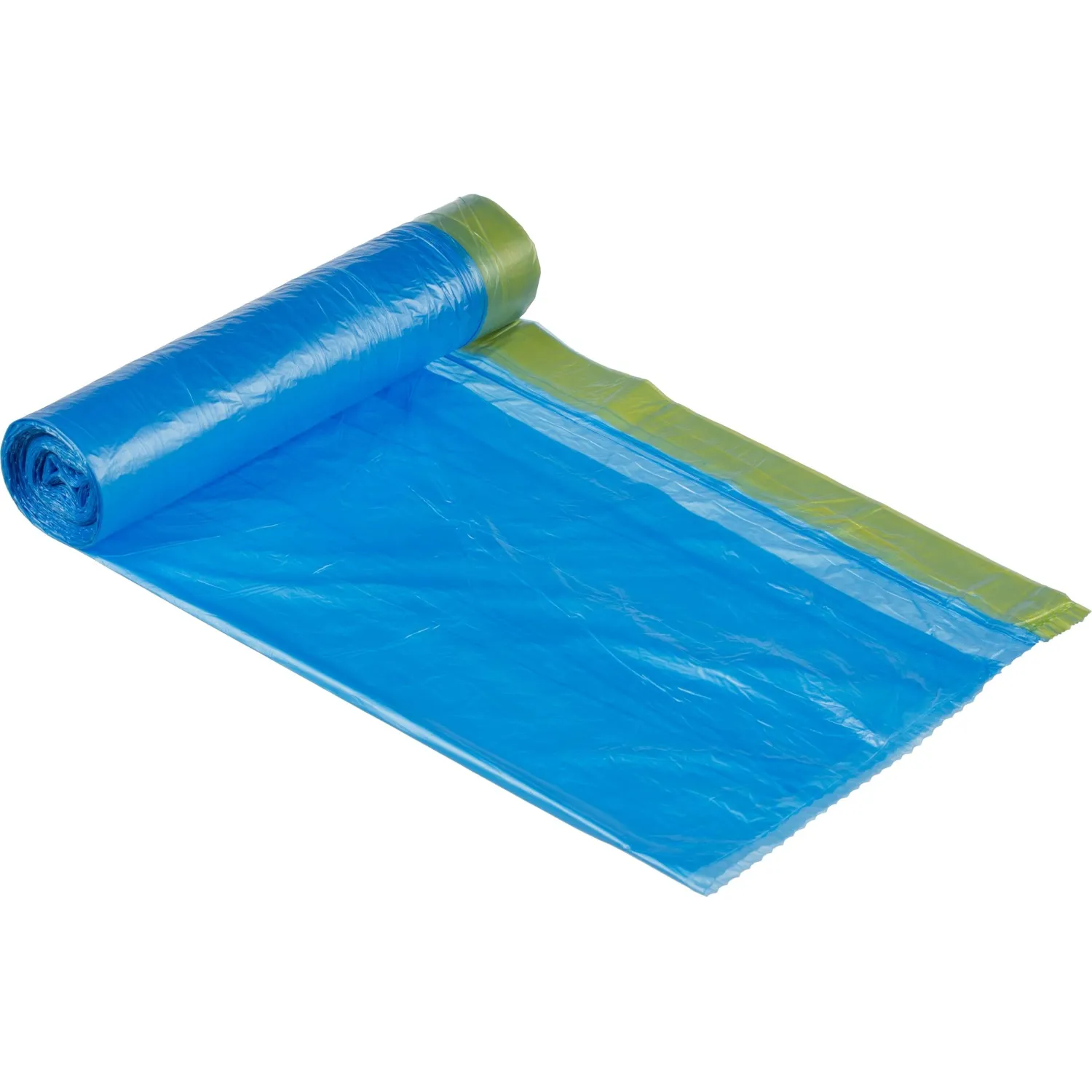 Мешки для мусора ПНД 60л 12мкм 15шт/рул синие 60х70см Luscan Bio с зав - фото 2