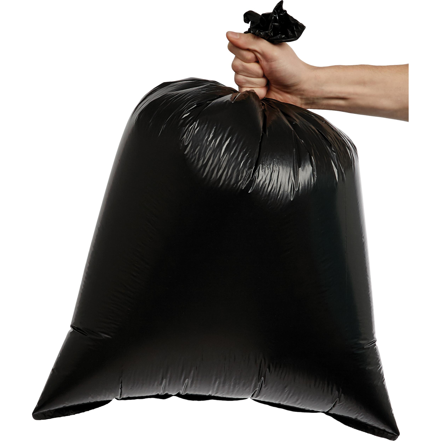 Мешки для мусора ПВД 50л 35мкм 25шт/рул черные 50х70см Luscan - фото 3