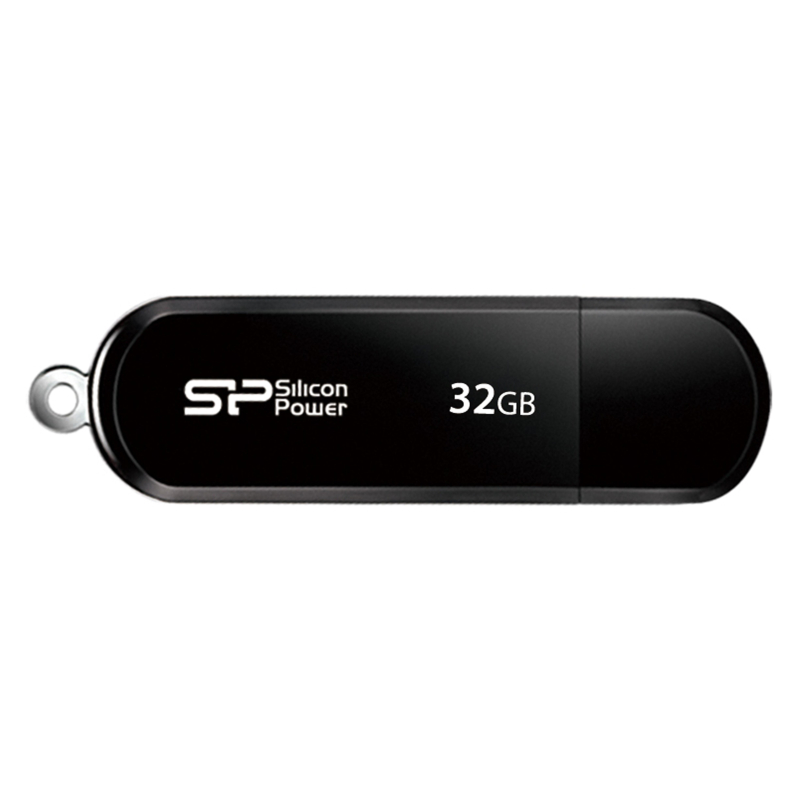 Флеш-память Silicon Power LuxMini 322, 32Gb, USB 2.0, чер, SP032GBUF2322V1K - фото 1