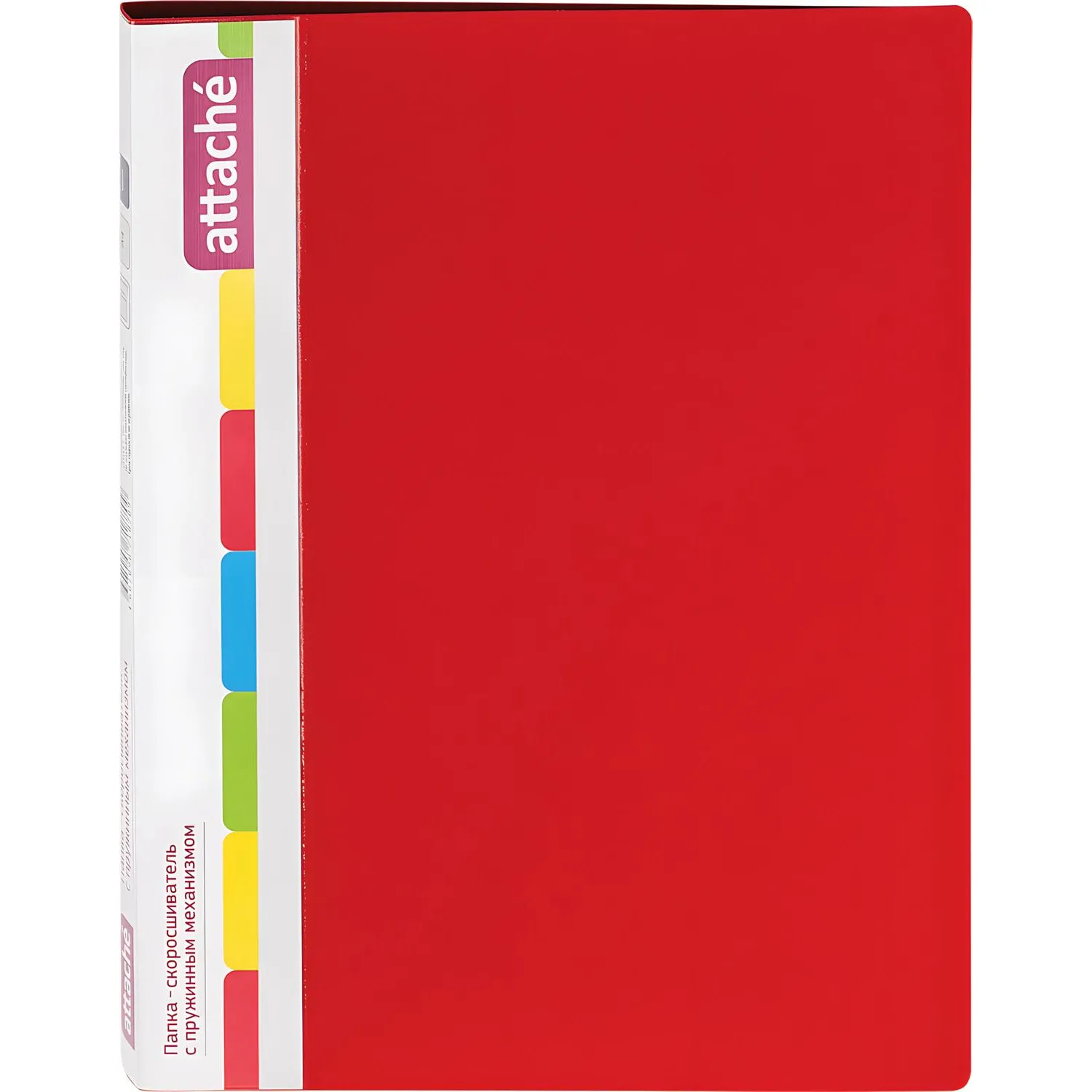 Скоросшиватель пластиковый с пруж.мех.ATTACHE F612/07 17мм красный - фото 2