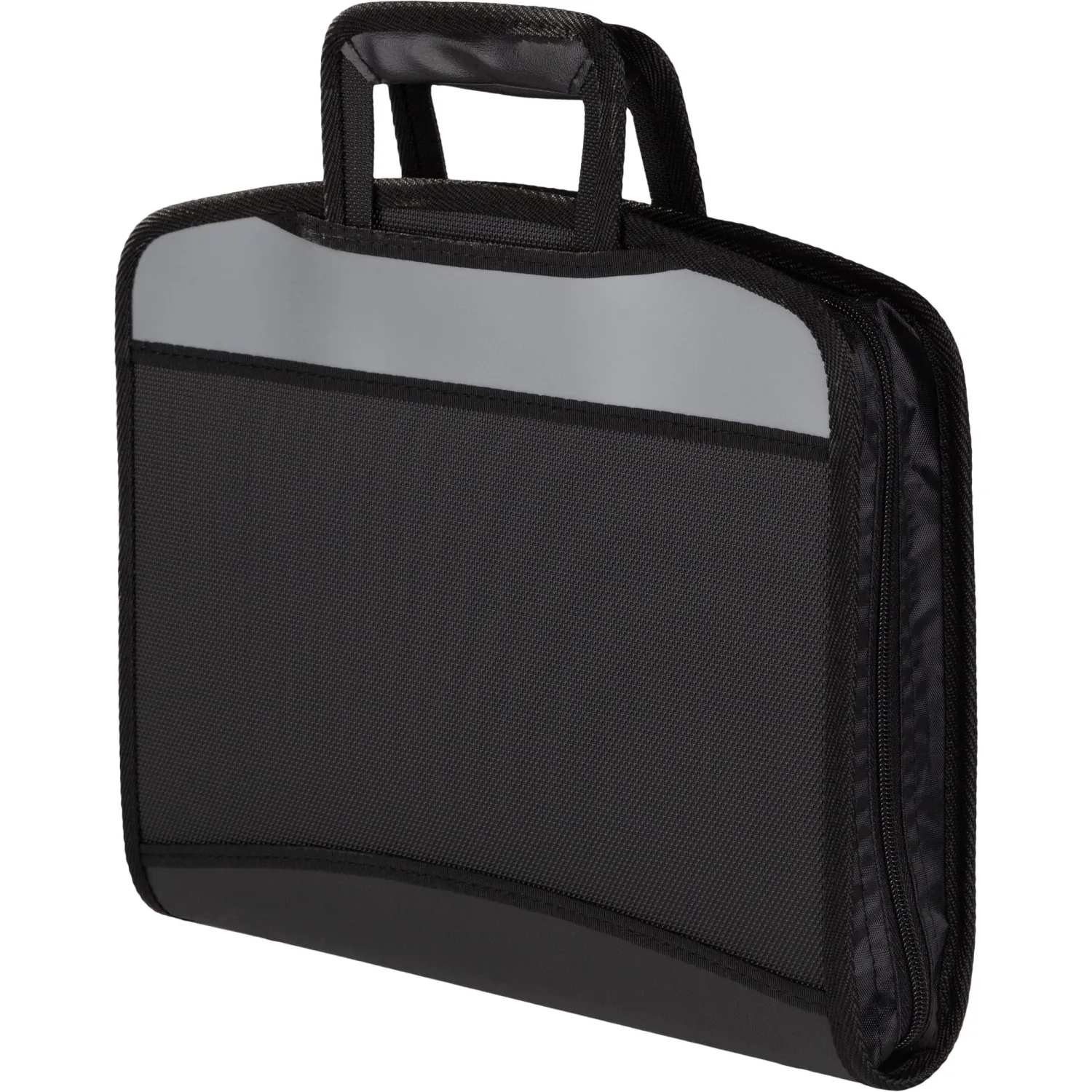 Папка-портфель Attache черный серая вставка с выдв ручками - фото 2