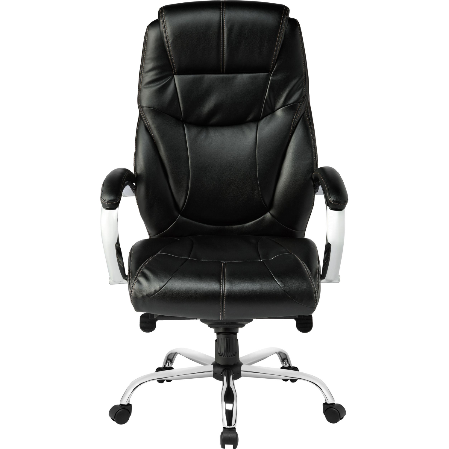 Кресло BN_Dp_Руководителя EChair-535 MPU к/з черный, хром - фото 2
