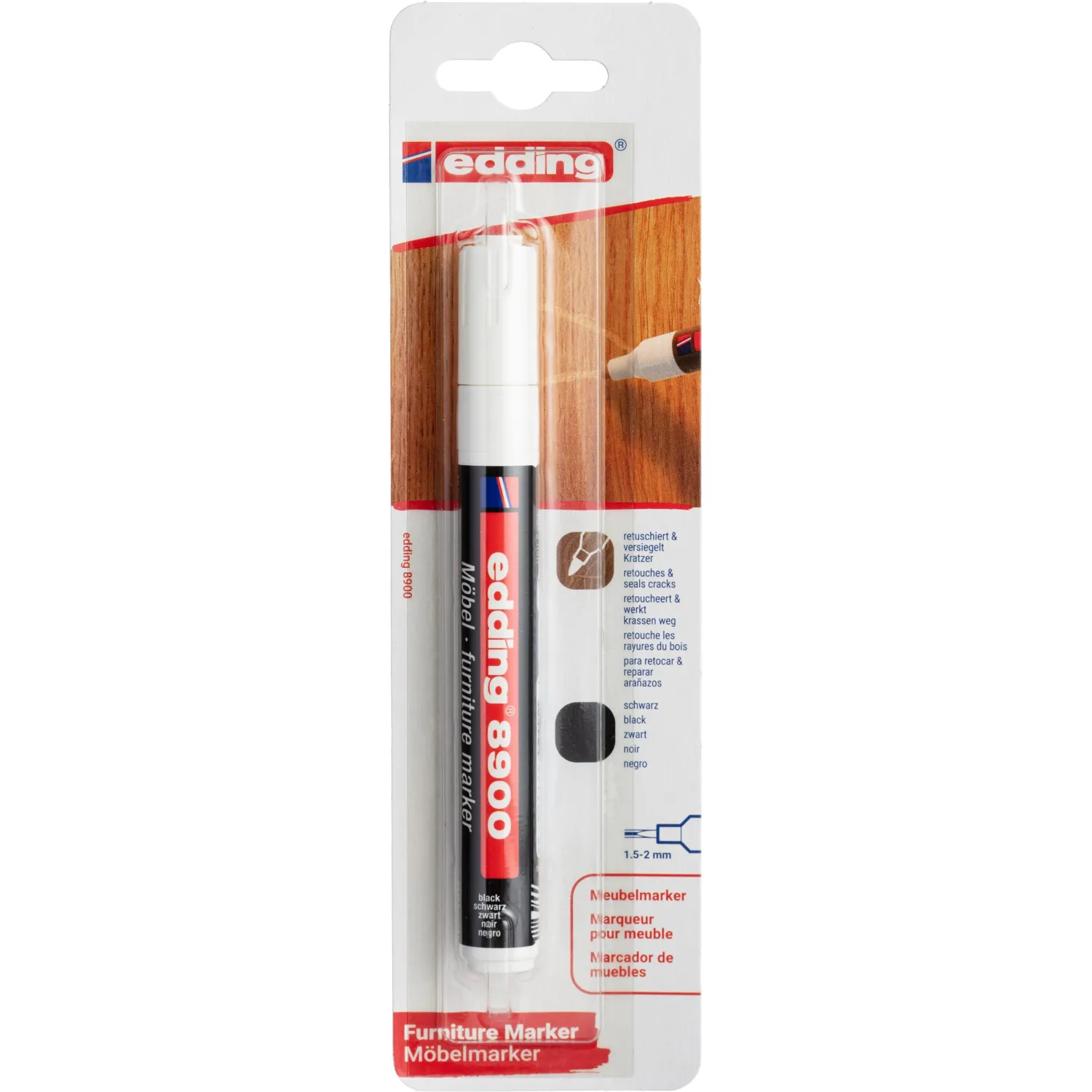 Маркер для мебели EDDING E-8900 black/черный - фото 7
