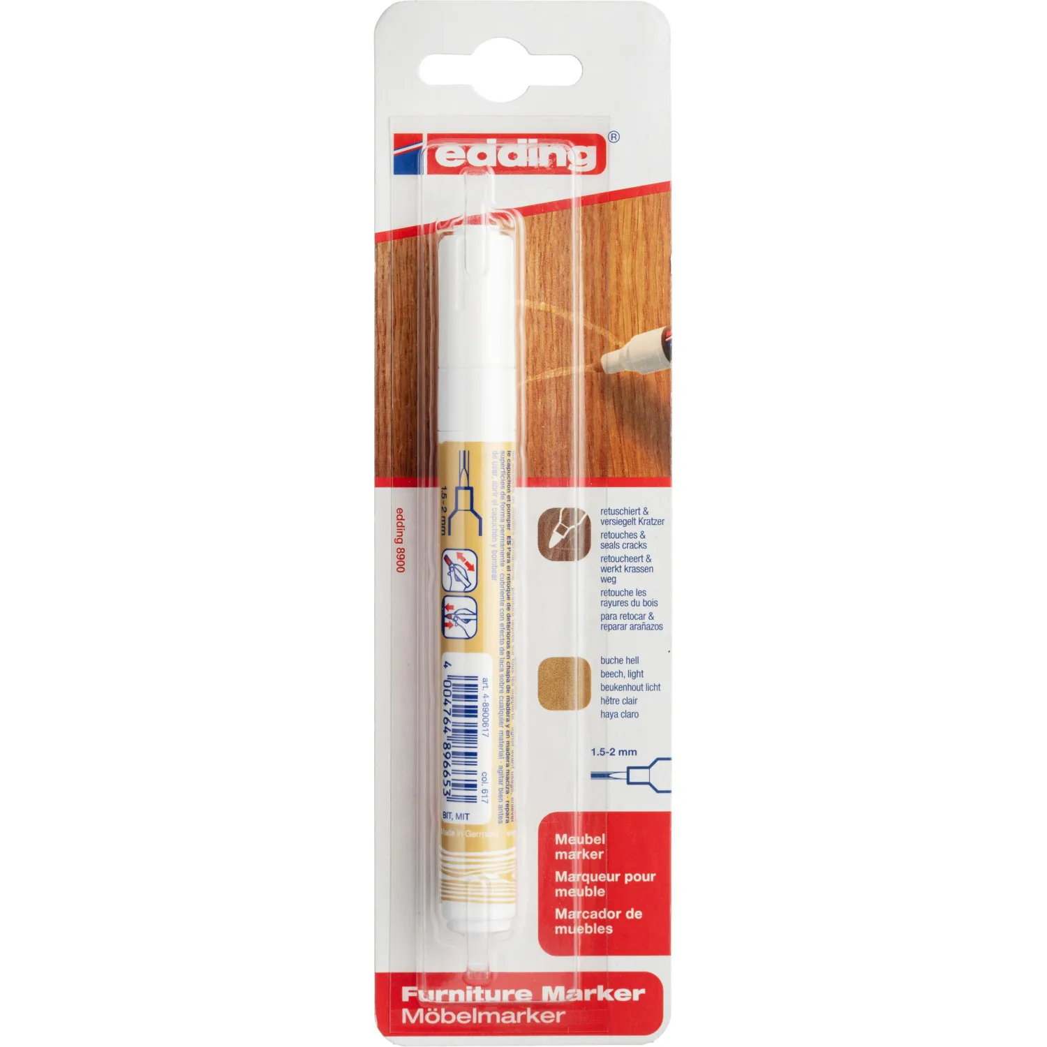 Маркер для мебели EDDING E-8900 beech/бук - фото 7