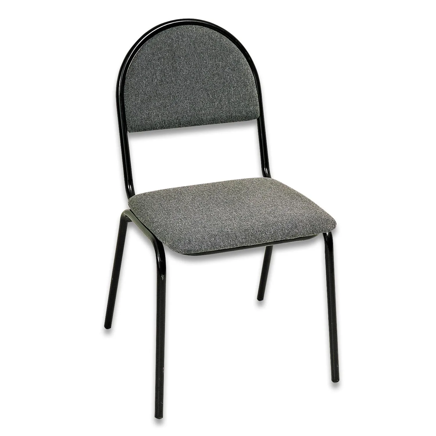 Стул UD_Серна (СМ-7/22) каркас черный, ткань серая Т-08 - фото 1