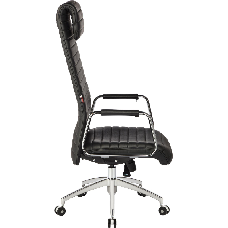 Кресло BN_Fc_Руководителя Echair-528 ML кожа черная, алюминий - фото 4