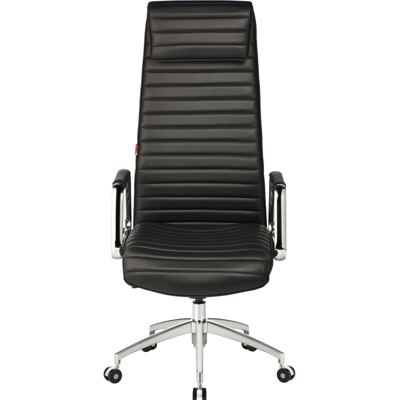 Кресло BN_Fc_Руководителя Echair-528 ML кожа черная, алюминий - фото 3