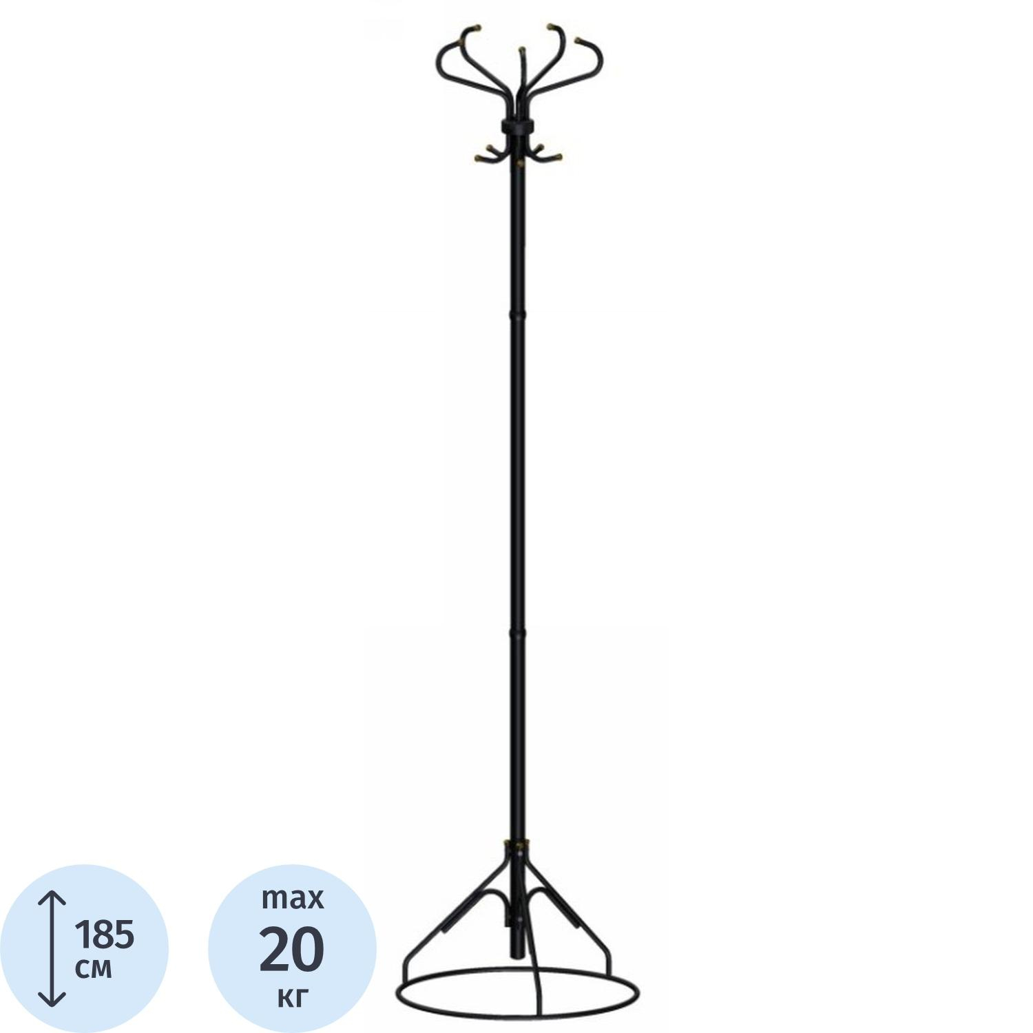 Вешалка TI_напольная Ажур 2Ф черный - фото 1