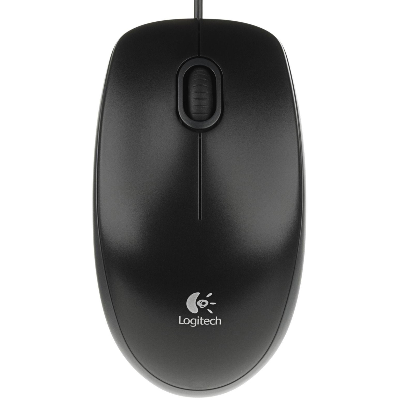 Мышь компьютерная Logitech B100 Optical Mouse USB (910-003357) - фото 1