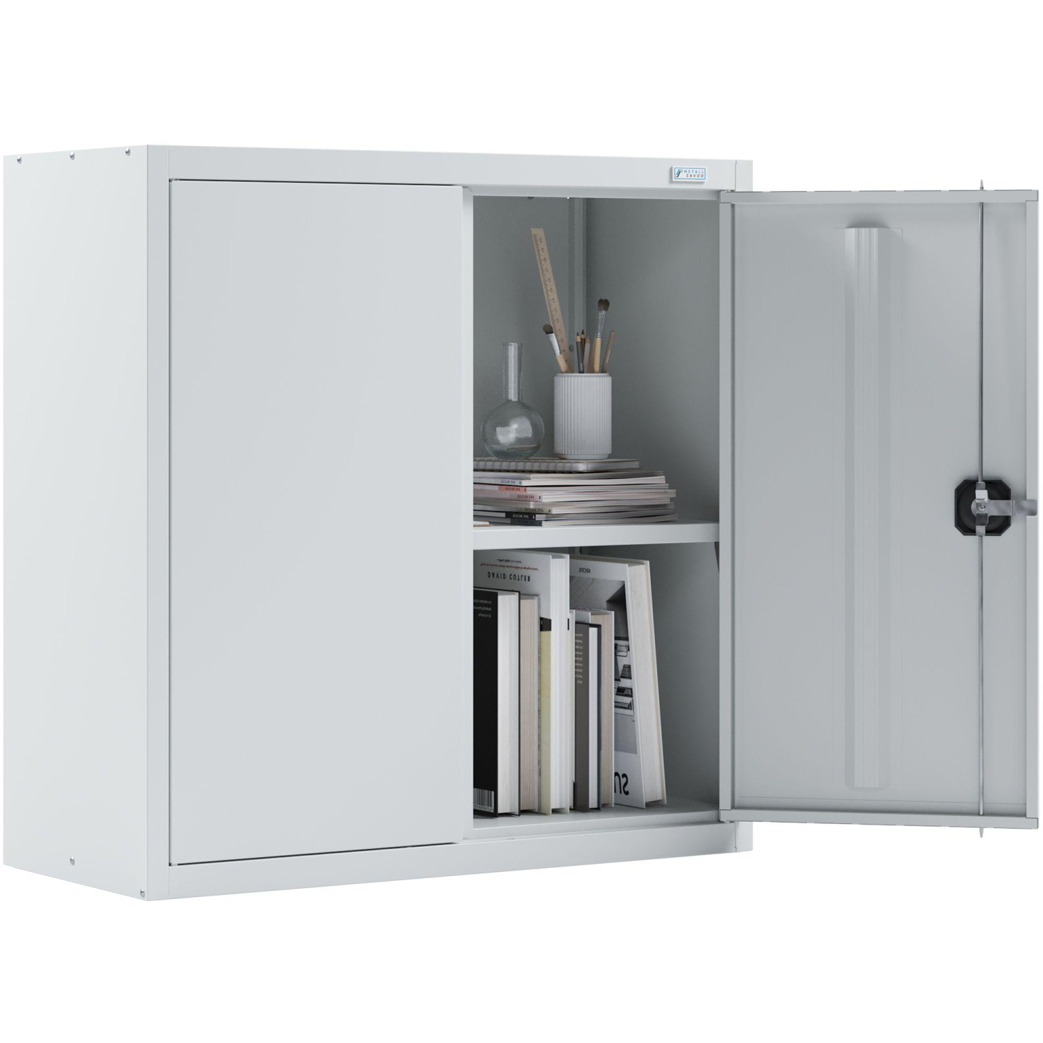 Шкаф для бумаг MZ_ШХА-N/2-900 (50) с 1 полкой, 2 дверный 910х500х920 - фото 3