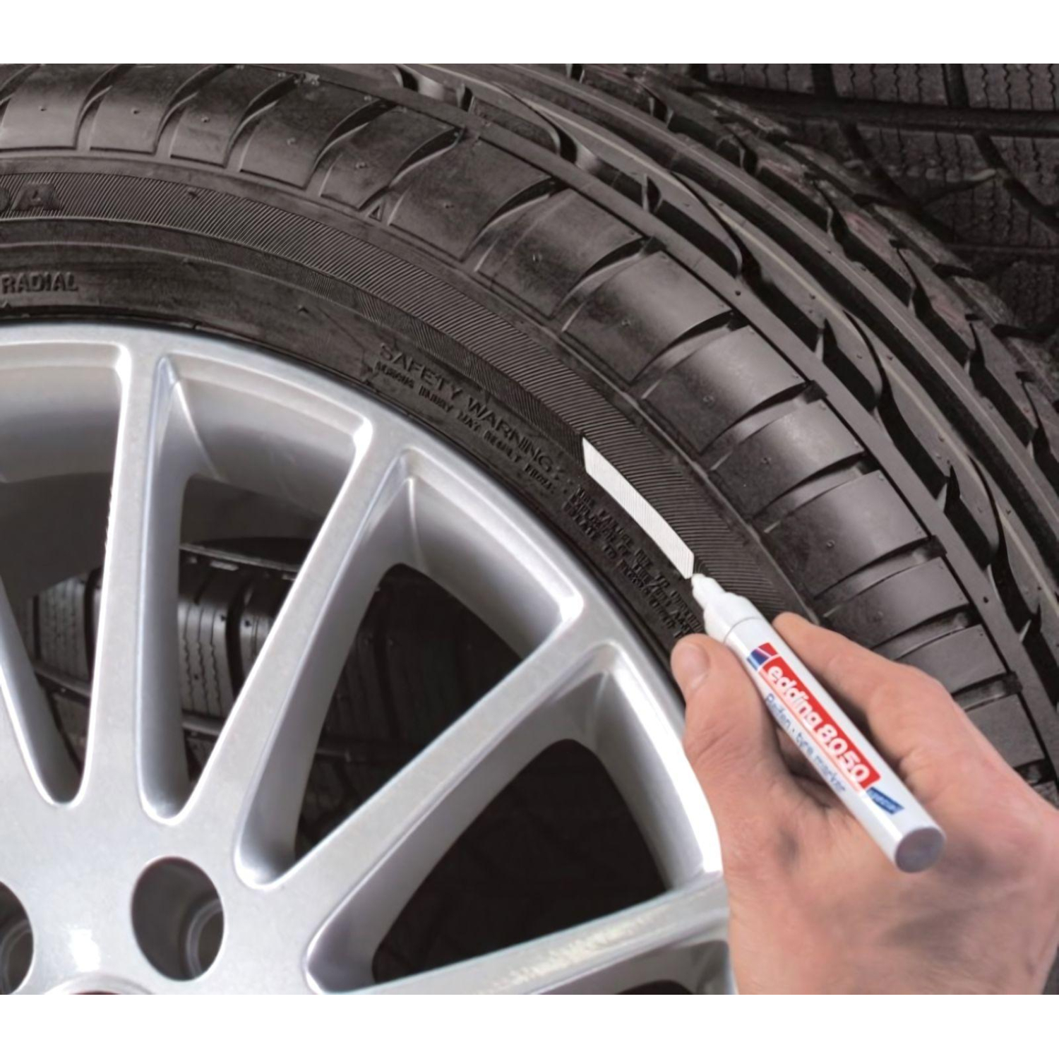 Маркер для шин EDDING E-8050 метал. корпус 2-4мм - фото 2