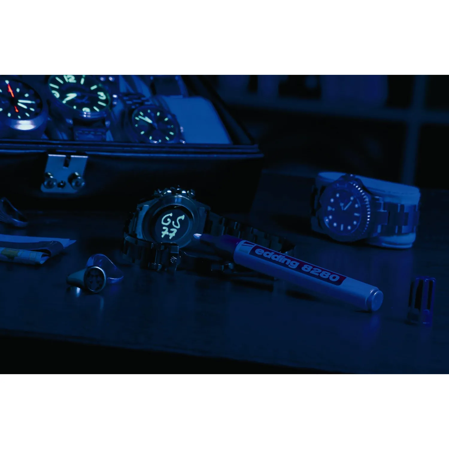 Маркер ультрафиолетовый EDDING E-8280 круглый наконечник 1,5-3мм - фото 5