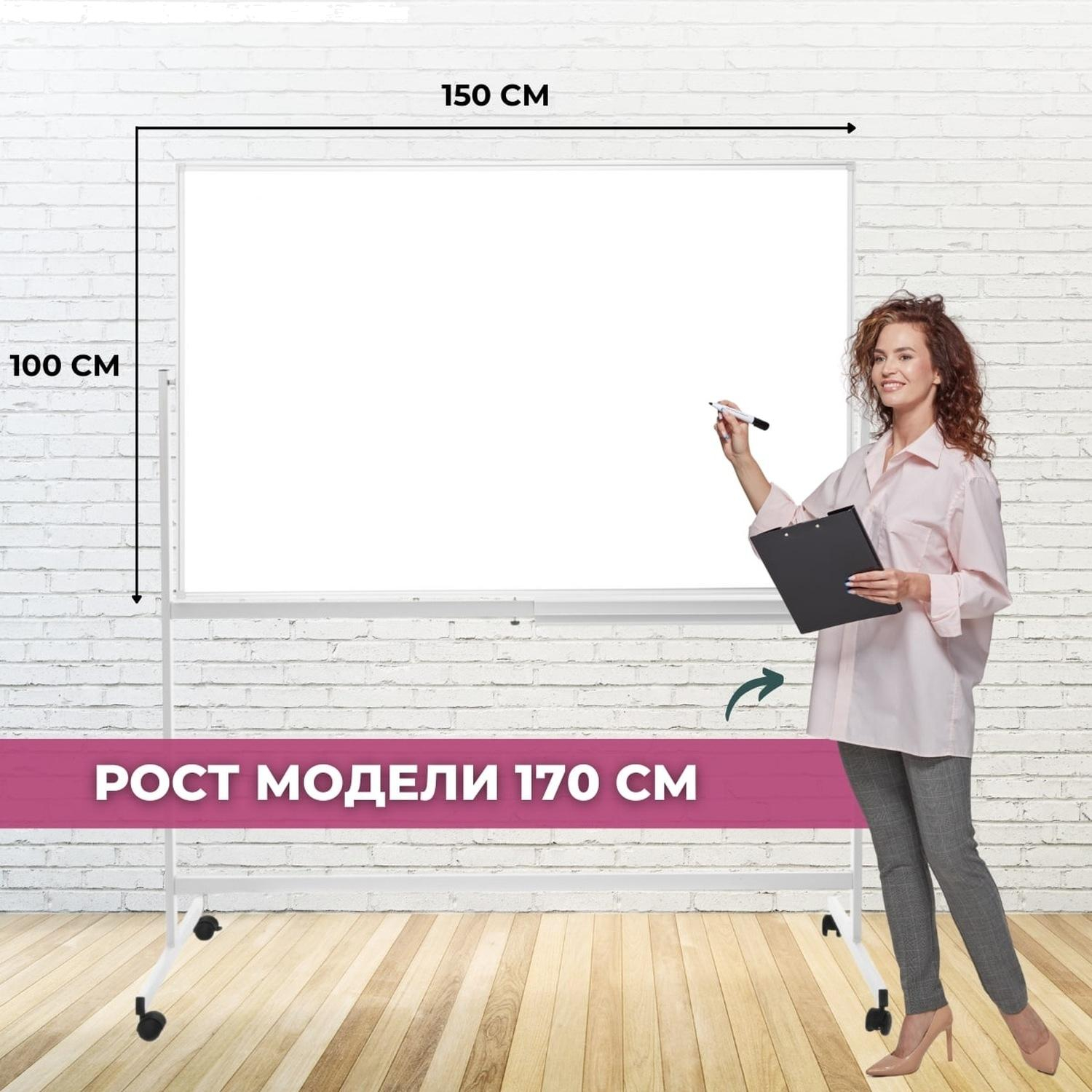 Доска магнитно-маркерная поворотная Attache Twist 100х150см ПО-15Ф - фото 6