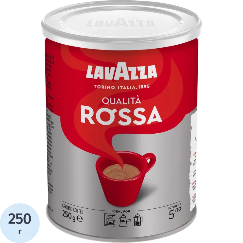 Кофе Lavazza Rossa молотый ж/б,250г - фото 1