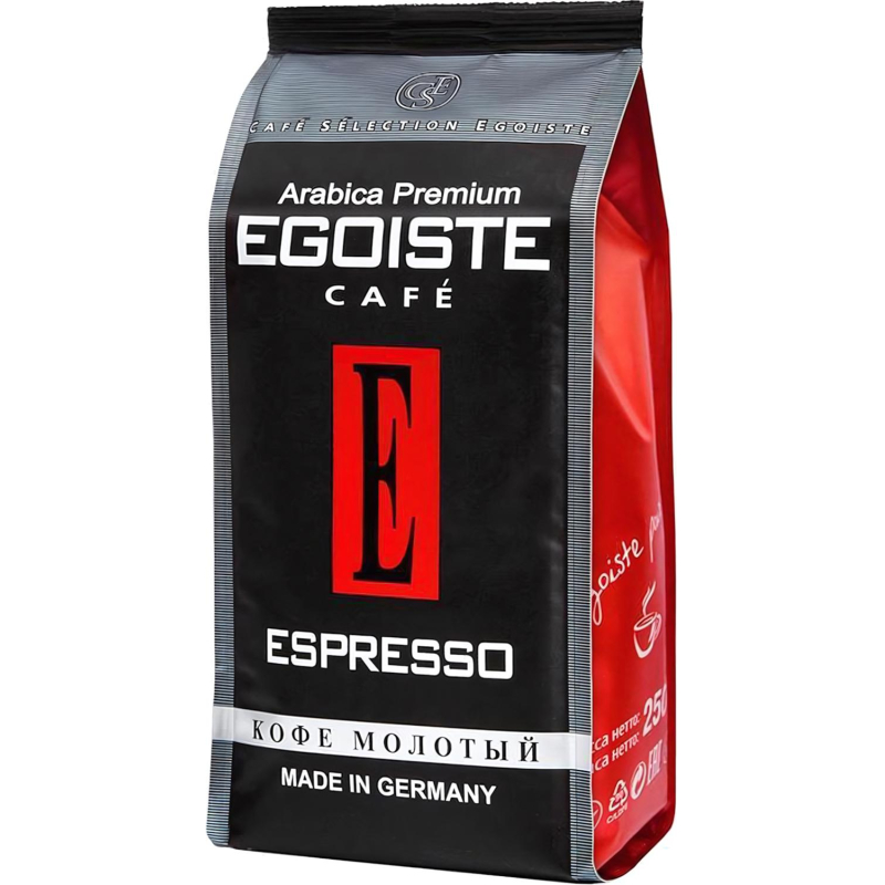 Кофе EGOISTE Espresso молотый,250г - фото 1