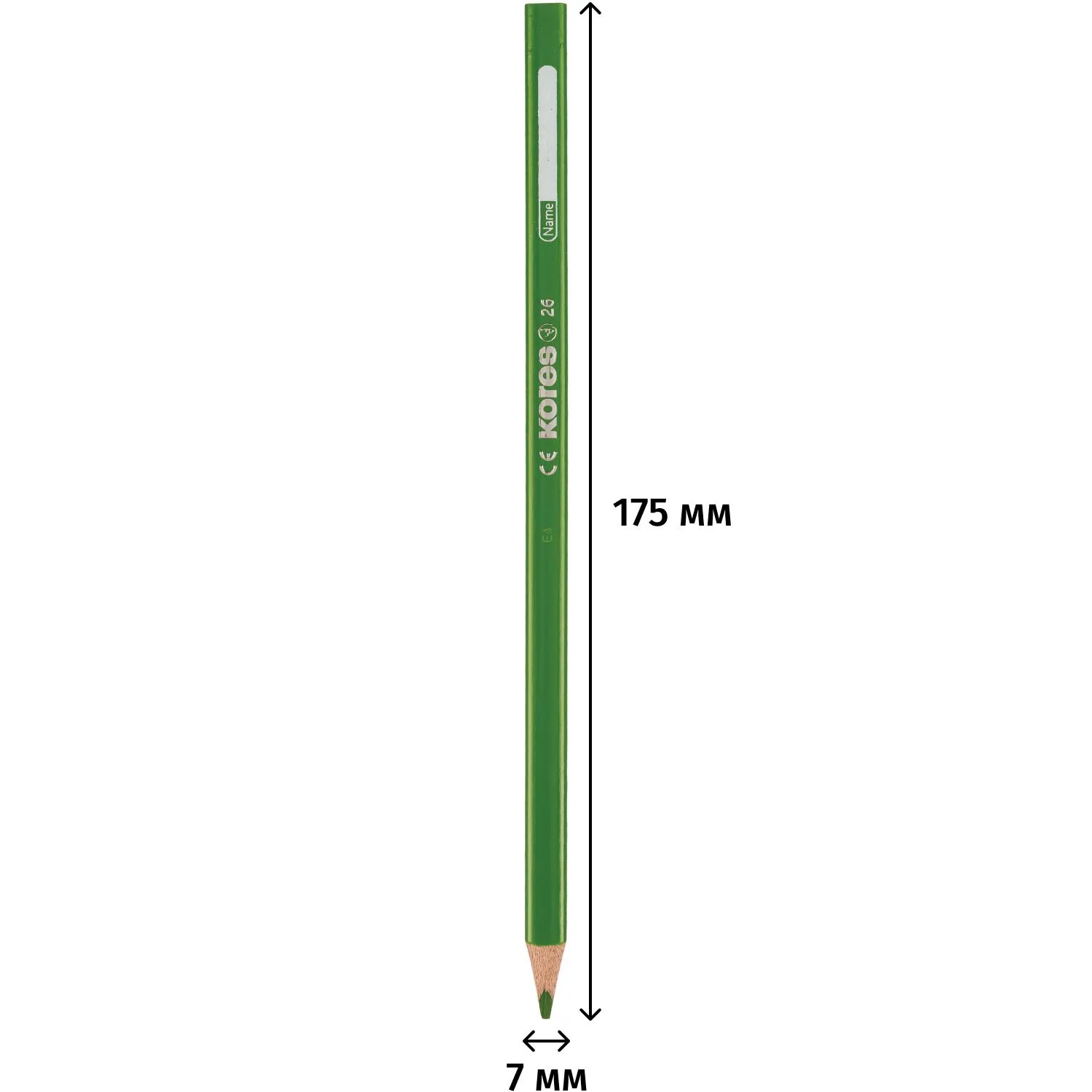 Карандаши цветные 12цв 3-гран,точилка,тубус Kores 93313 - фото 3