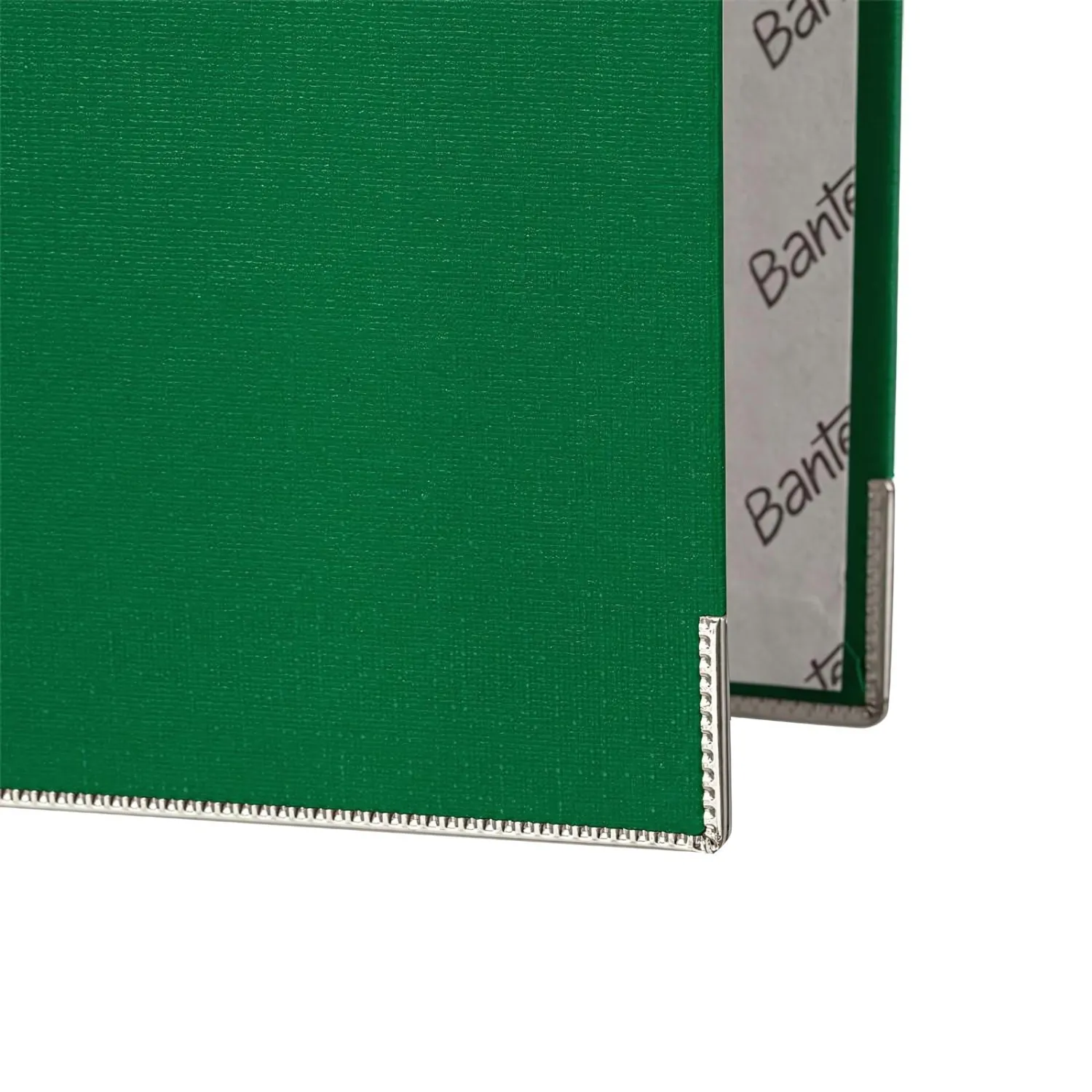 Папка-регистратор ECONOMY PLUS 80мм,зел,ПБП1,карм.кор,мет.уг - фото 3