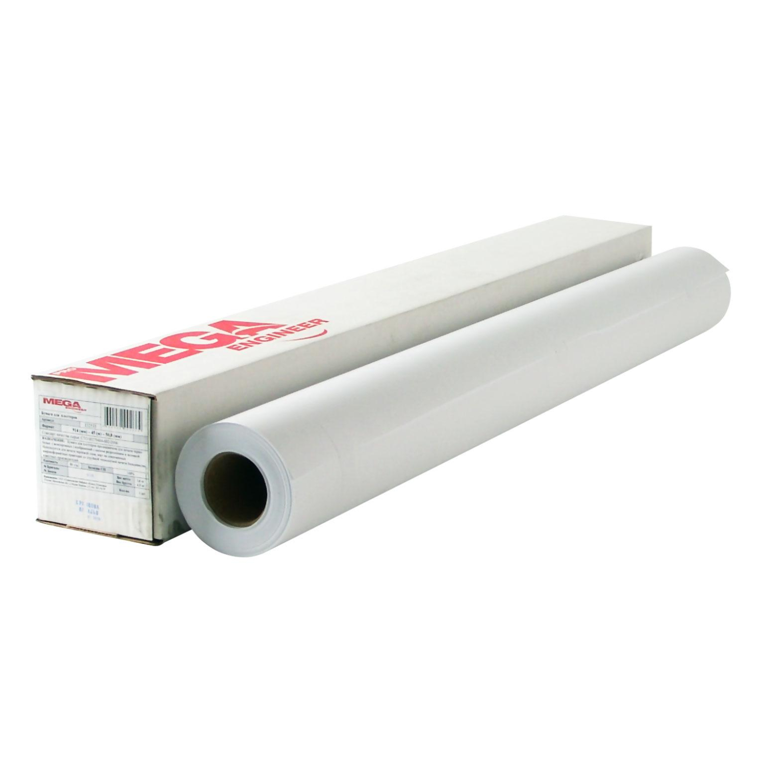 Бумага широкоформатная ProMEGA engineer Bright white 120г 914ммх30м 50,8мм - фото 1