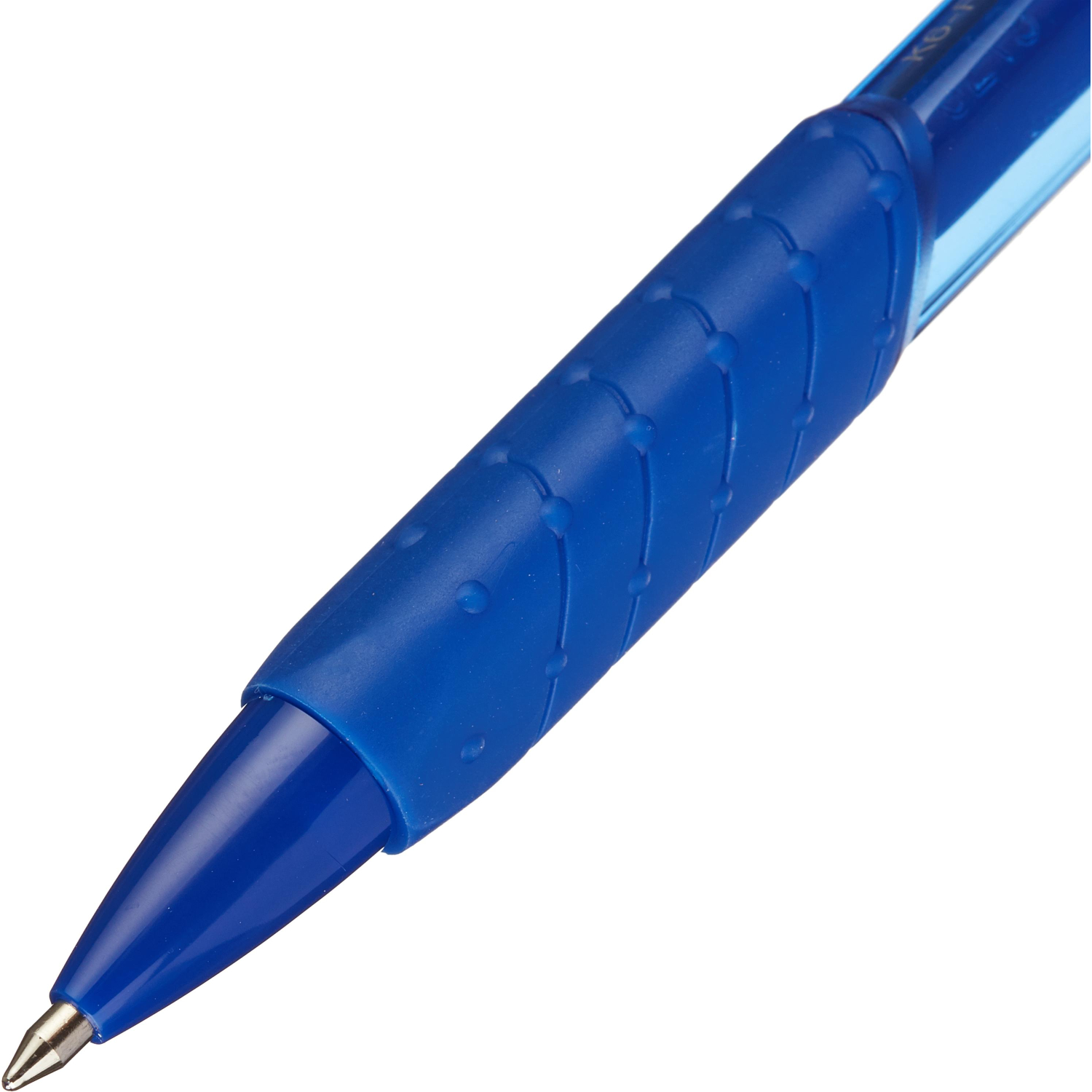 Ручка шариковая автомат. KORES К6 автомат треуг.корп,манж.,0,5мм, син - фото 3