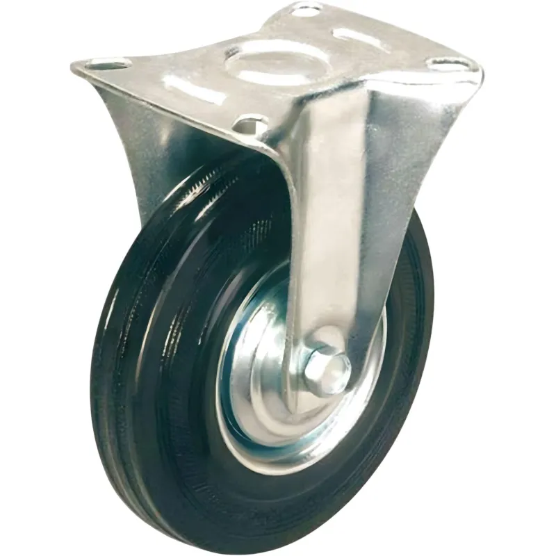 Колесо для тележки FC 160, непов, литая резина, без торм, 160мм - фото 1