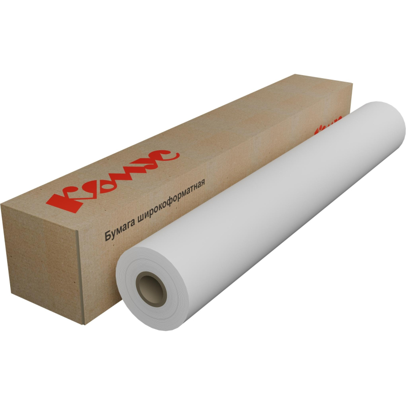 Бумага широкоформатная ProMEGA engineer 80г 1067ммх175м 76мм - фото 1