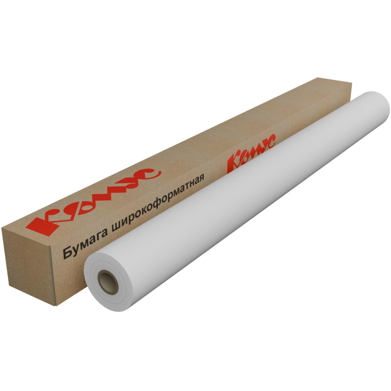 Бумага широкоформатная ProMEGA engineer InkJet 80г 1067ммх45м 50,8мм - фото 1