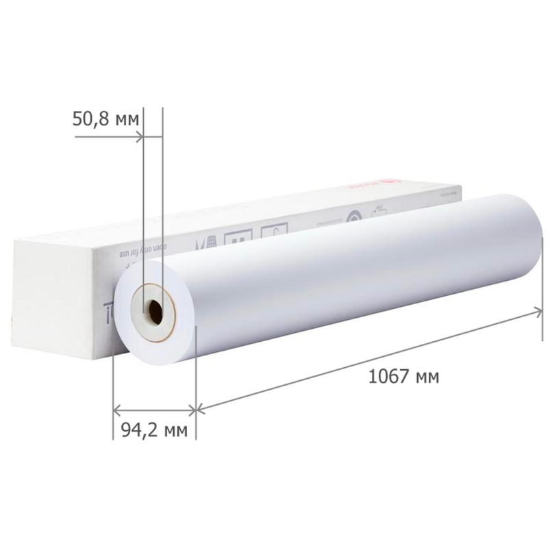 Бумага широкоформатная ProMEGA engineer InkJet 80г 1067ммх45м 50,8мм - фото 4