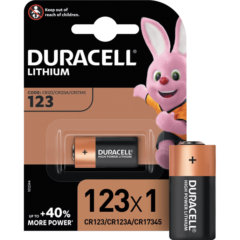Батарейка DURACELL CR123 литий для фотоапп. бл/1шт - фото 1