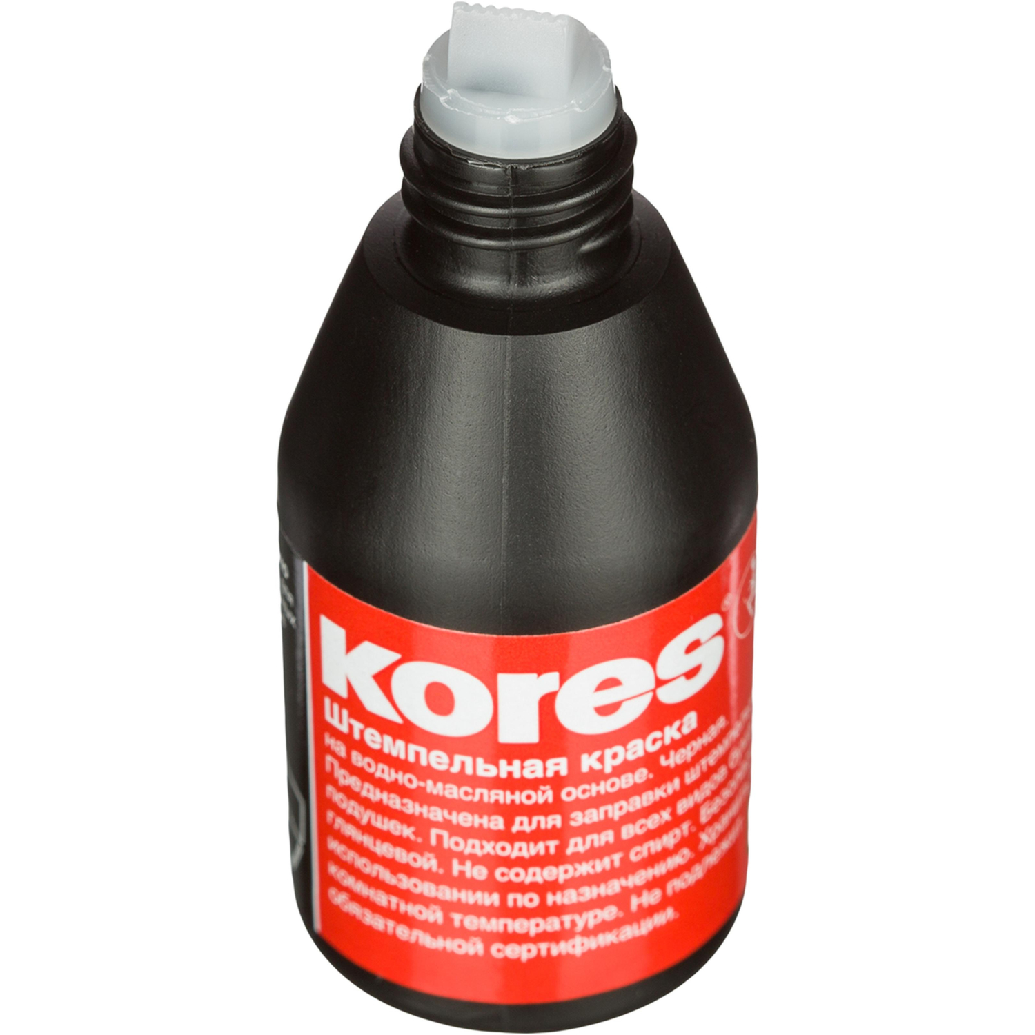 Краска штемпельная KORES черная 71334 Краска штемпельная KORES черная 71334 - фото 2