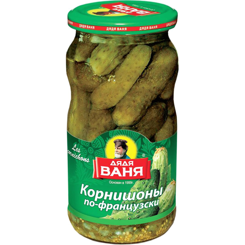 Корнишоны Консервация Дядя Ваня по-фра нцузски,460гр - фото 1