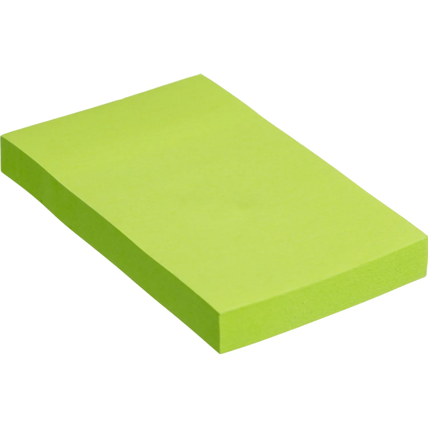 Стикеры с клеев. краем 76х51, неон, зеленый  100л - фото 2