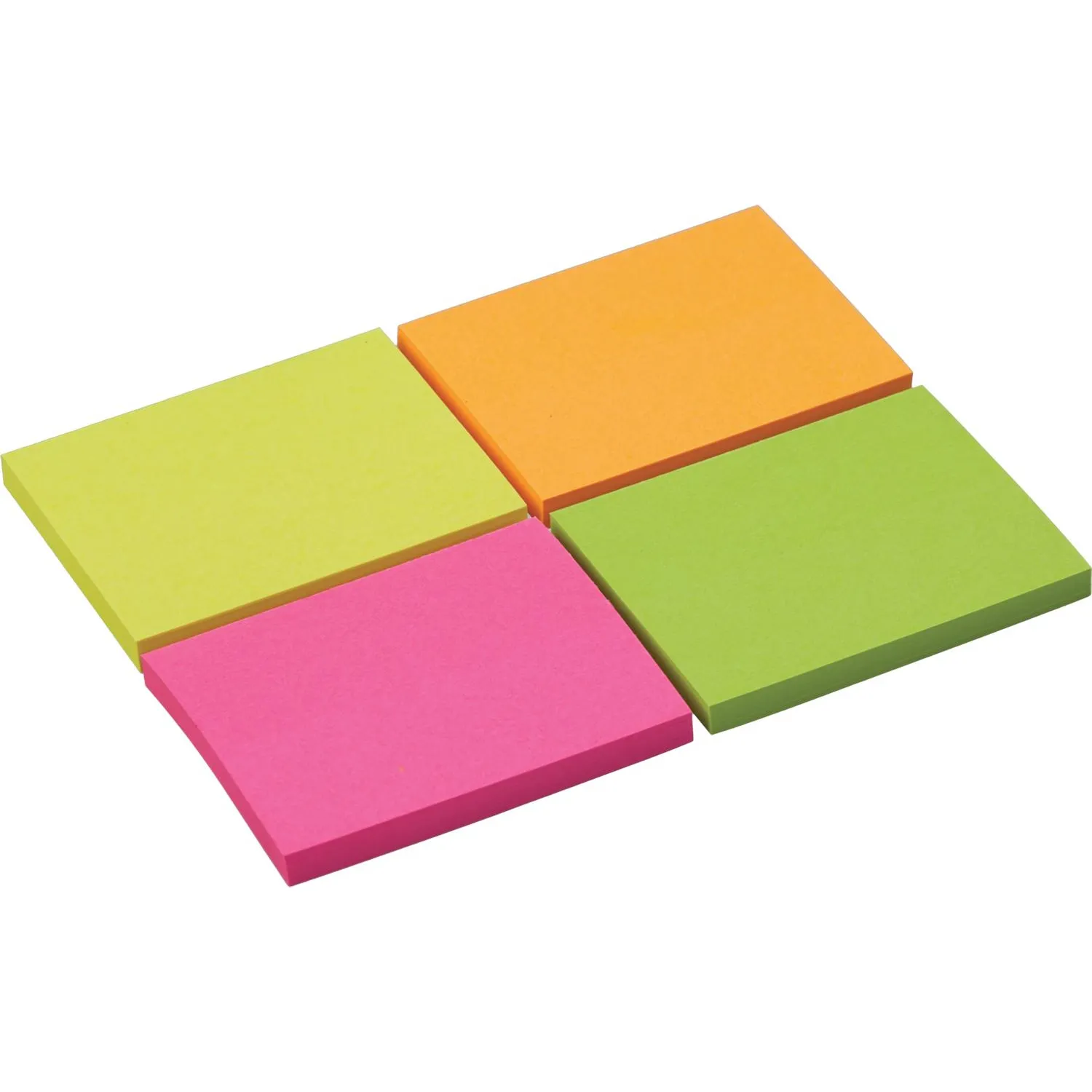 Стикеры с клеев. краем 38х51, неон, 4 цвета  50х4 - фото 2