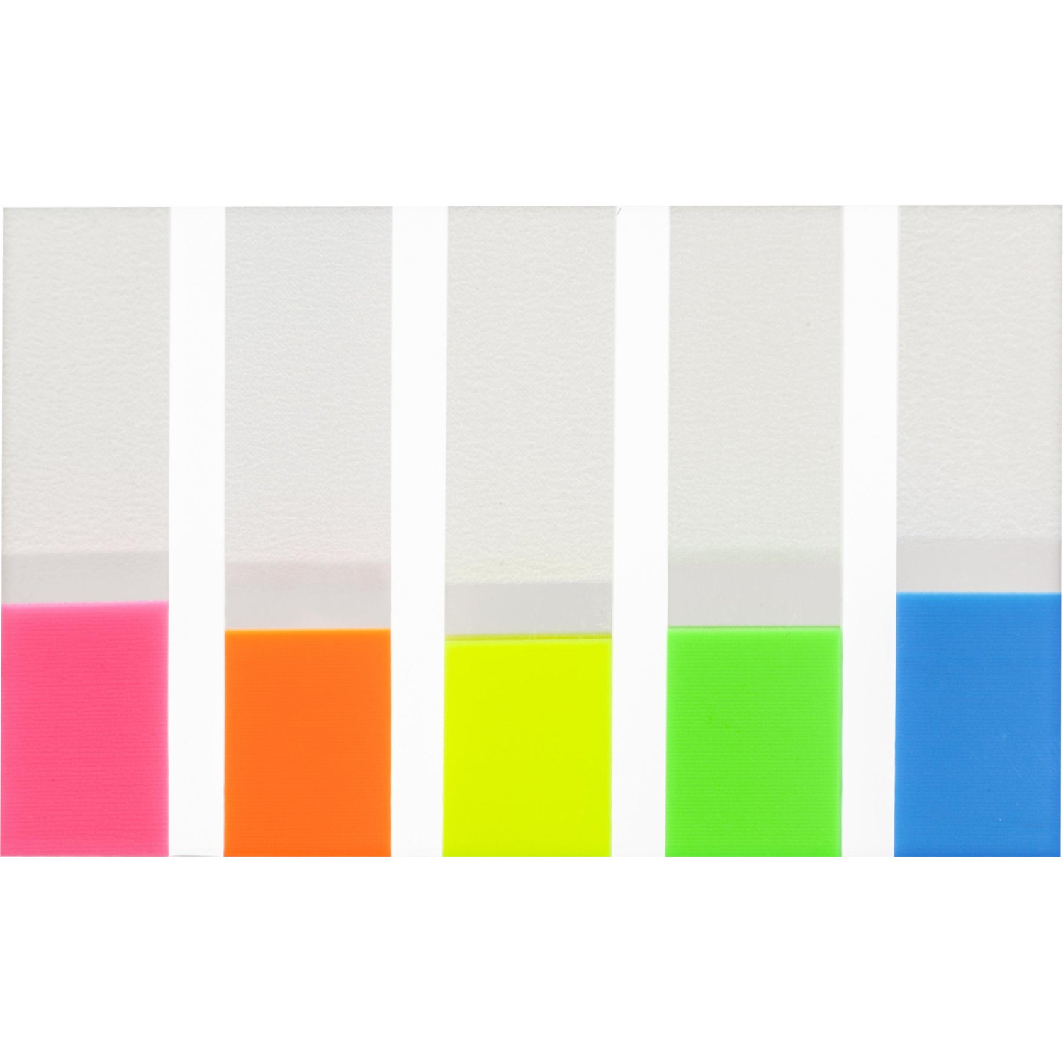 Клейкие закладки пласт. 5цв.по 20л. 45ммх12 Attache Selection - фото 2