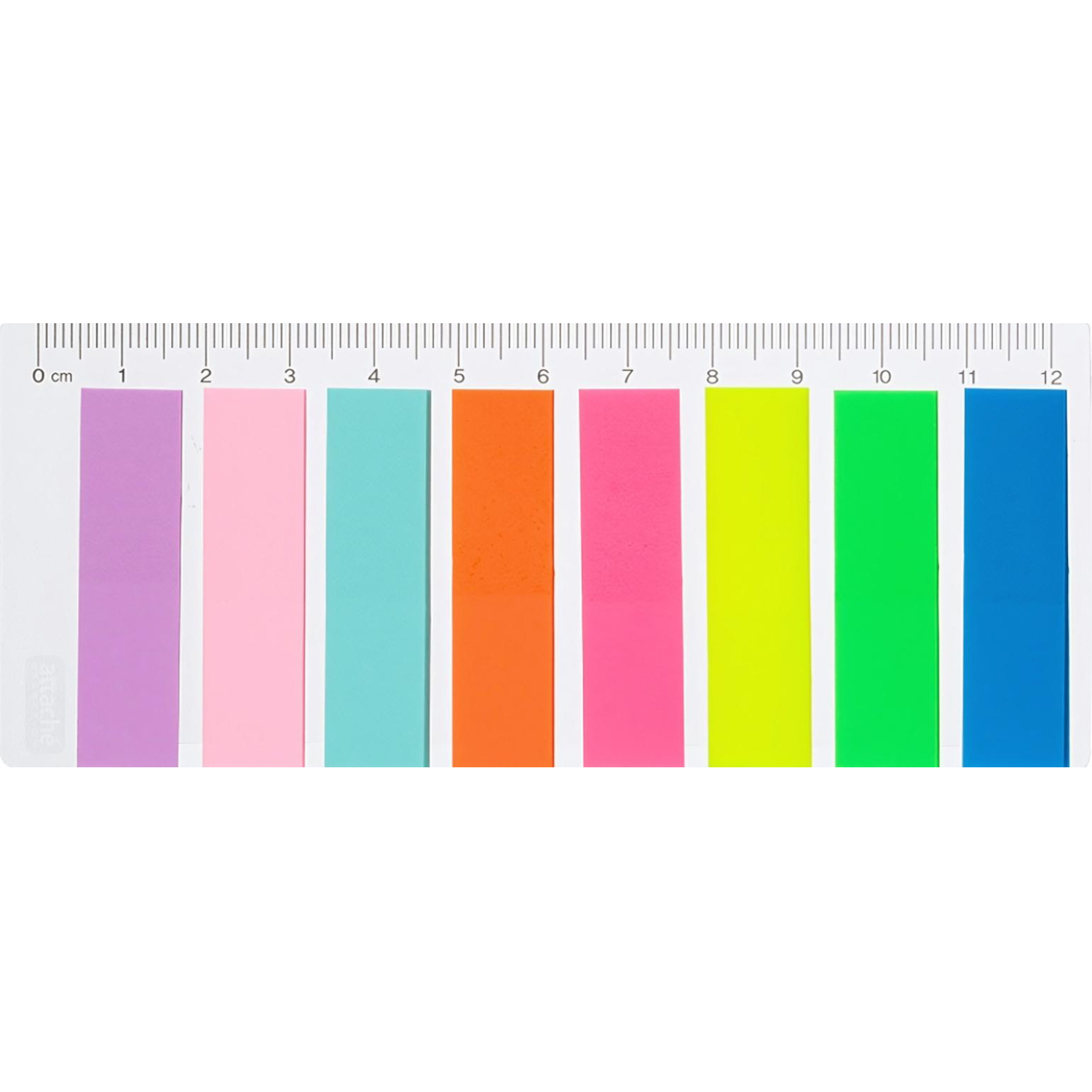 Клейкие закладки пласт. 8цв.по 25л. 45ммх12 Attache Selection - фото 2