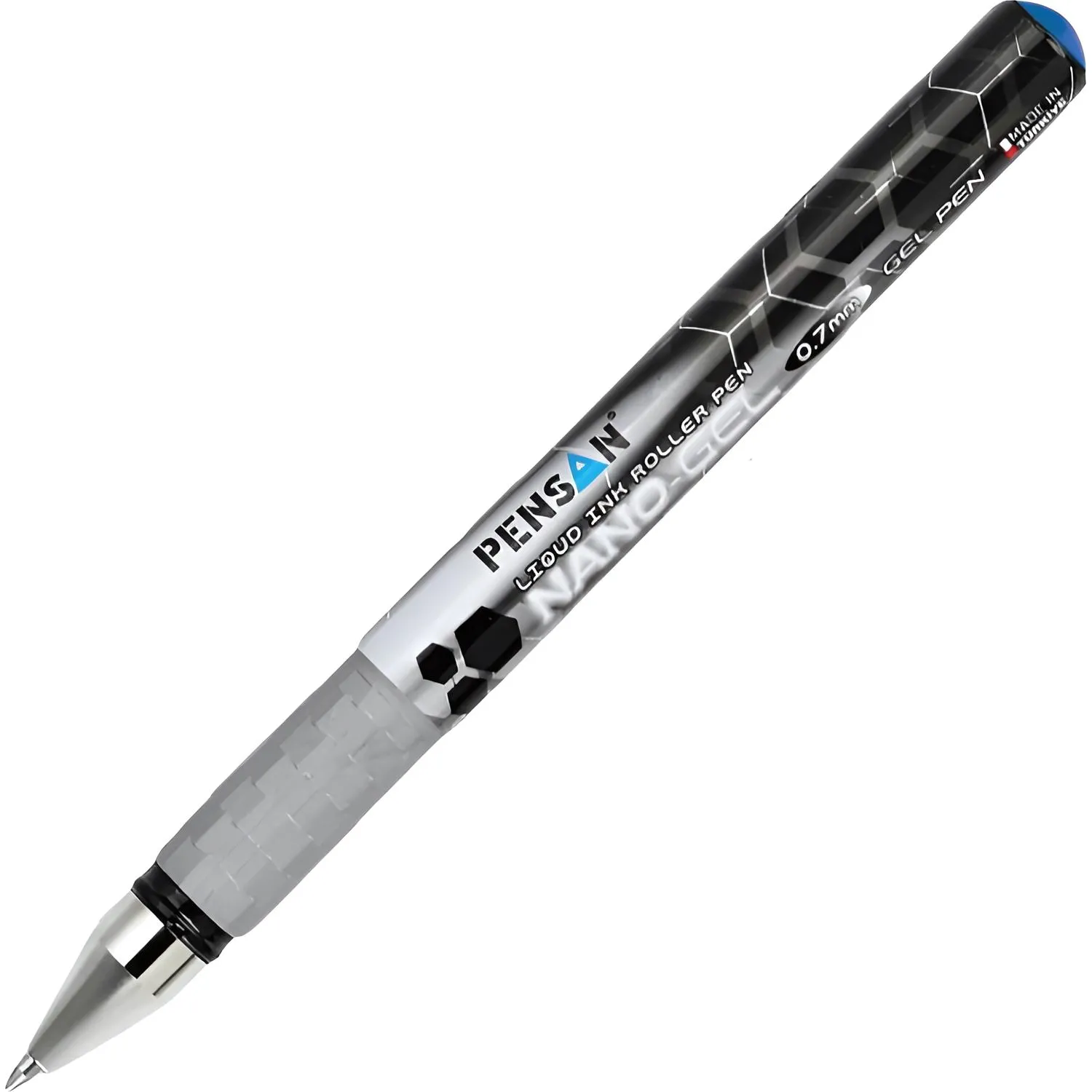 Ручка гелевая неавтомат. PENSAN NANO GEL синяя 0,7мм - фото 3
