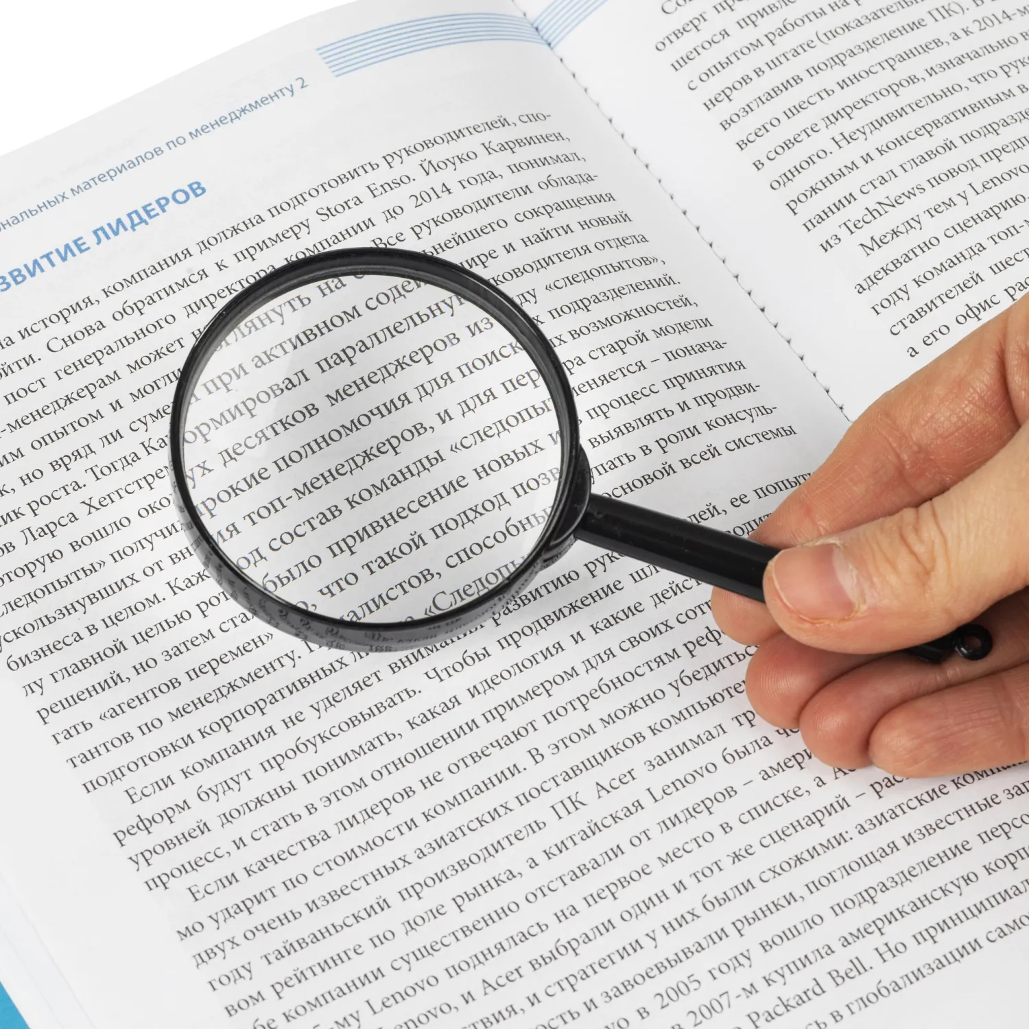 Лупа Attache, увеличение х6, диаметр 60мм, цв.черный, карт/кор. - фото 4