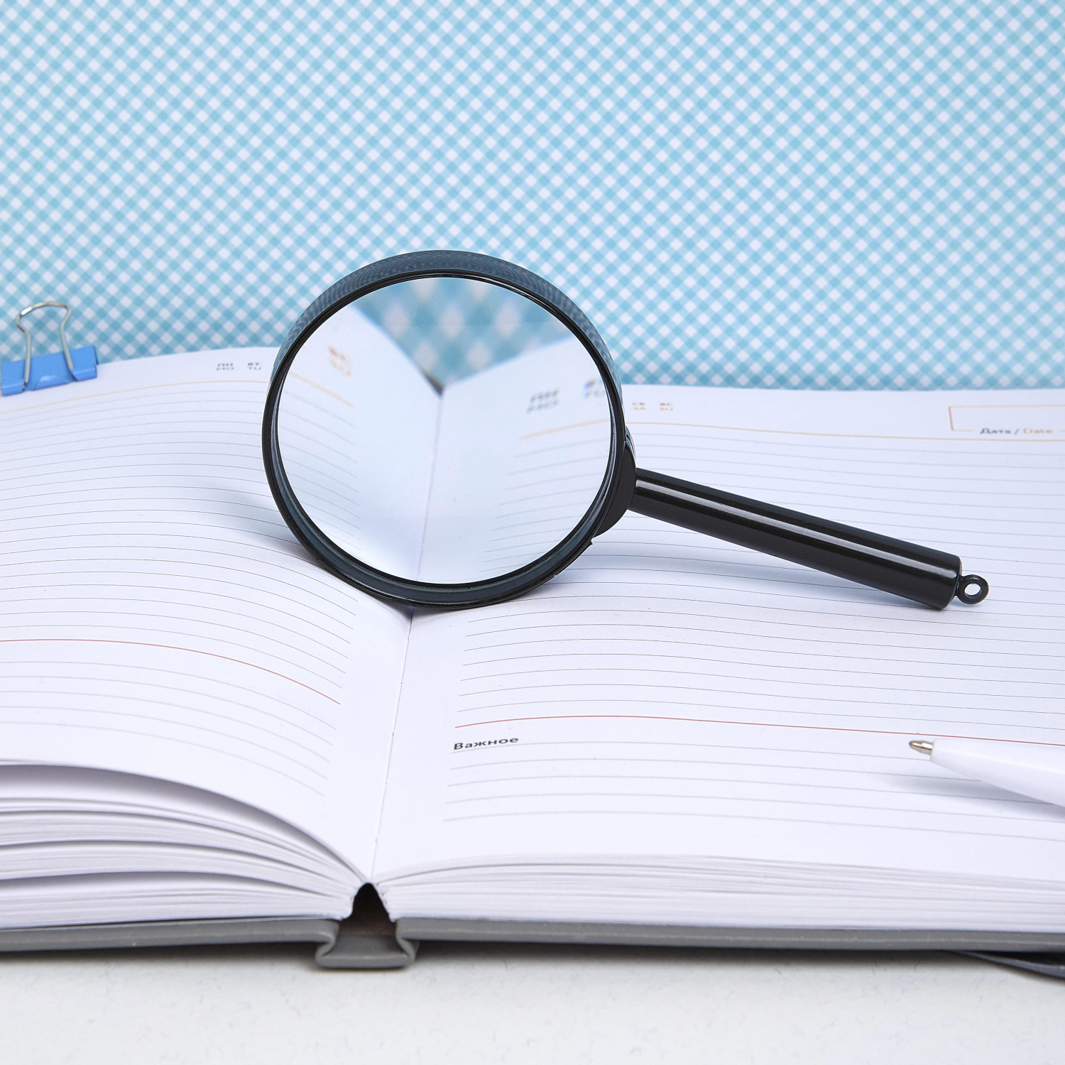 Лупа Attache, увеличение х6, диаметр 60мм, цв.черный, карт/кор. - фото 9