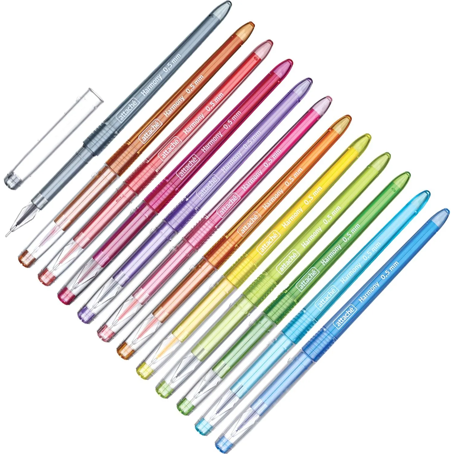 Набор гелевых ручек Attache Harmony,набор 12 цветов - фото 2