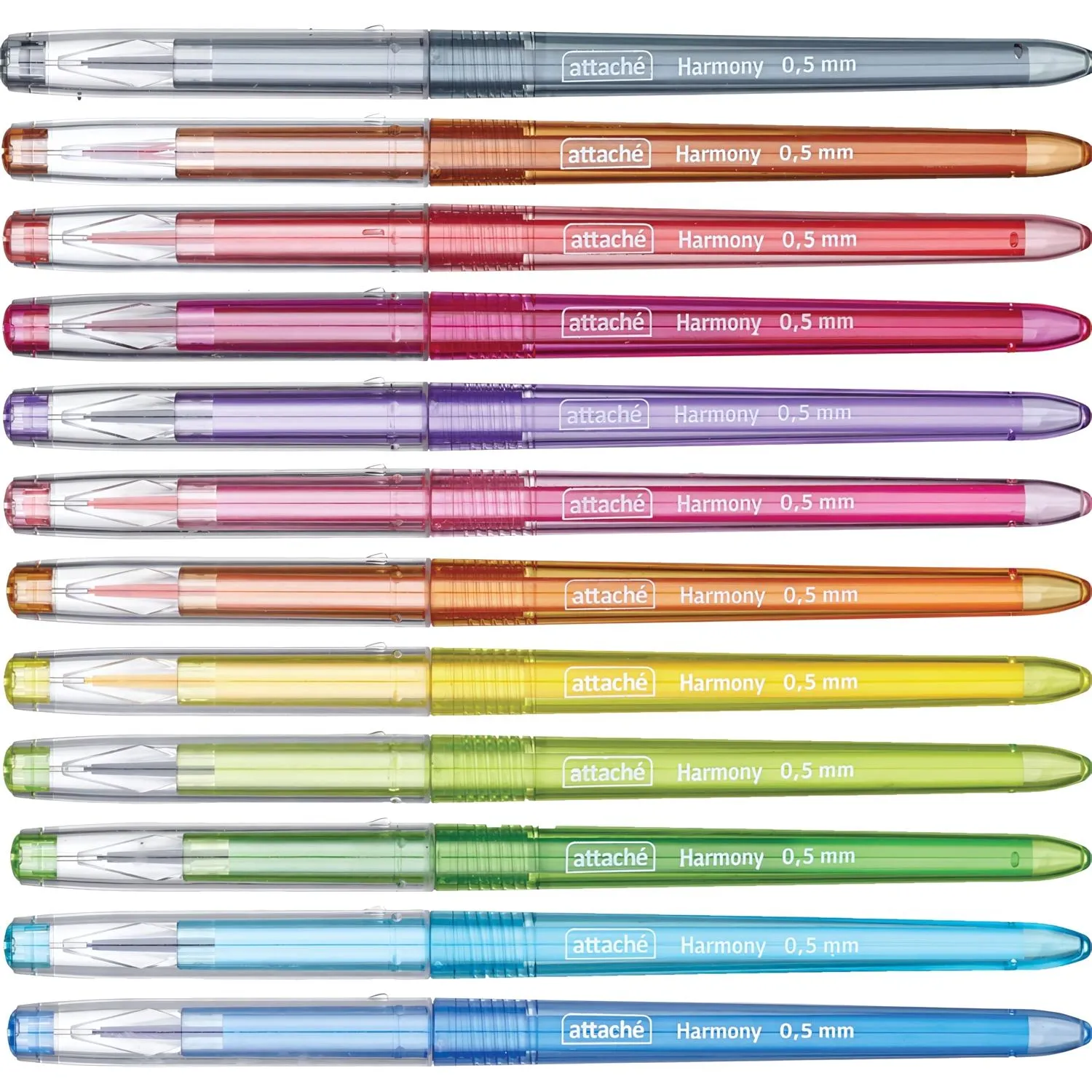 Набор гелевых ручек Attache Harmony,набор 12 цветов - фото 3