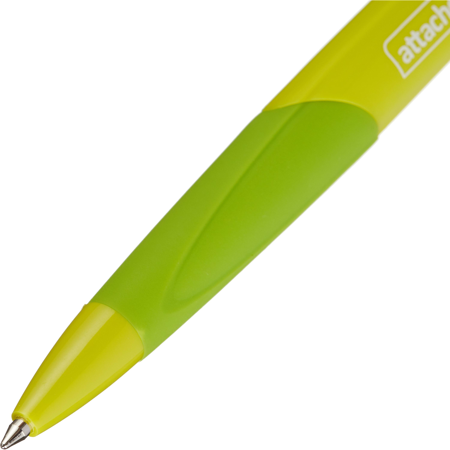 Ручка шариковая автомат. Attache Sun Flower,зел корп,син,масл,манж - фото 2