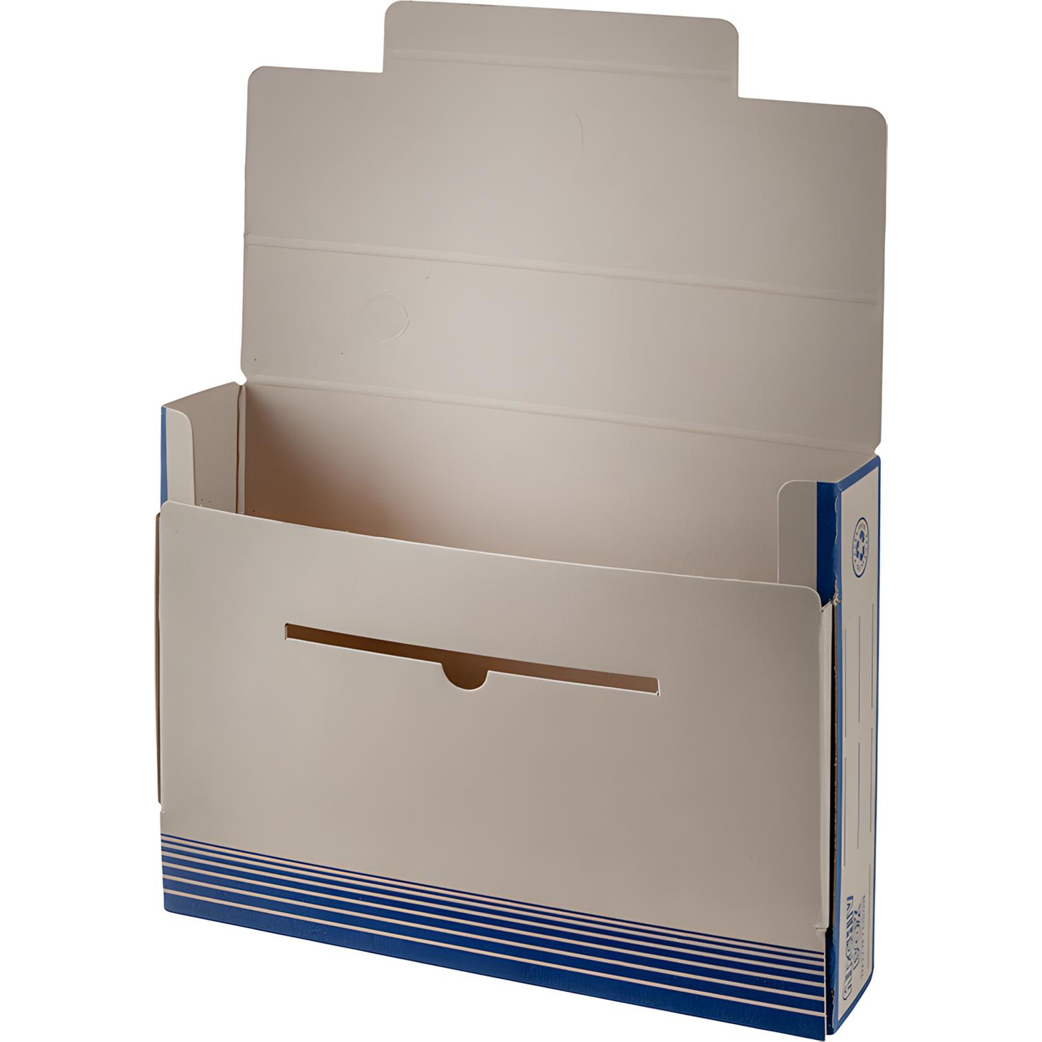 Короб архивный ATTACHE,75 мм,переплетный ка ртон,син - фото 3