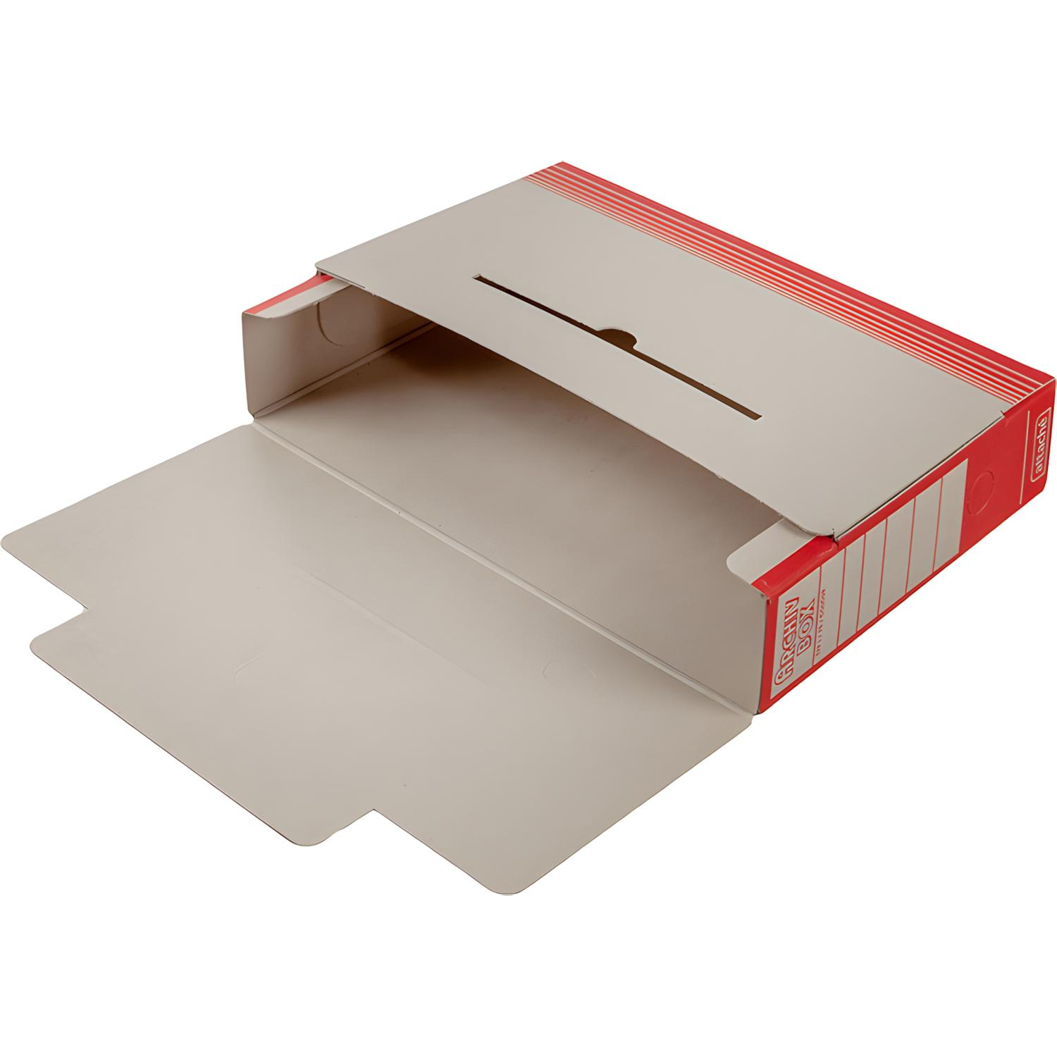 Короб архивный ATTACHE,75 мм,переплетный ка ртон,красн - фото 2