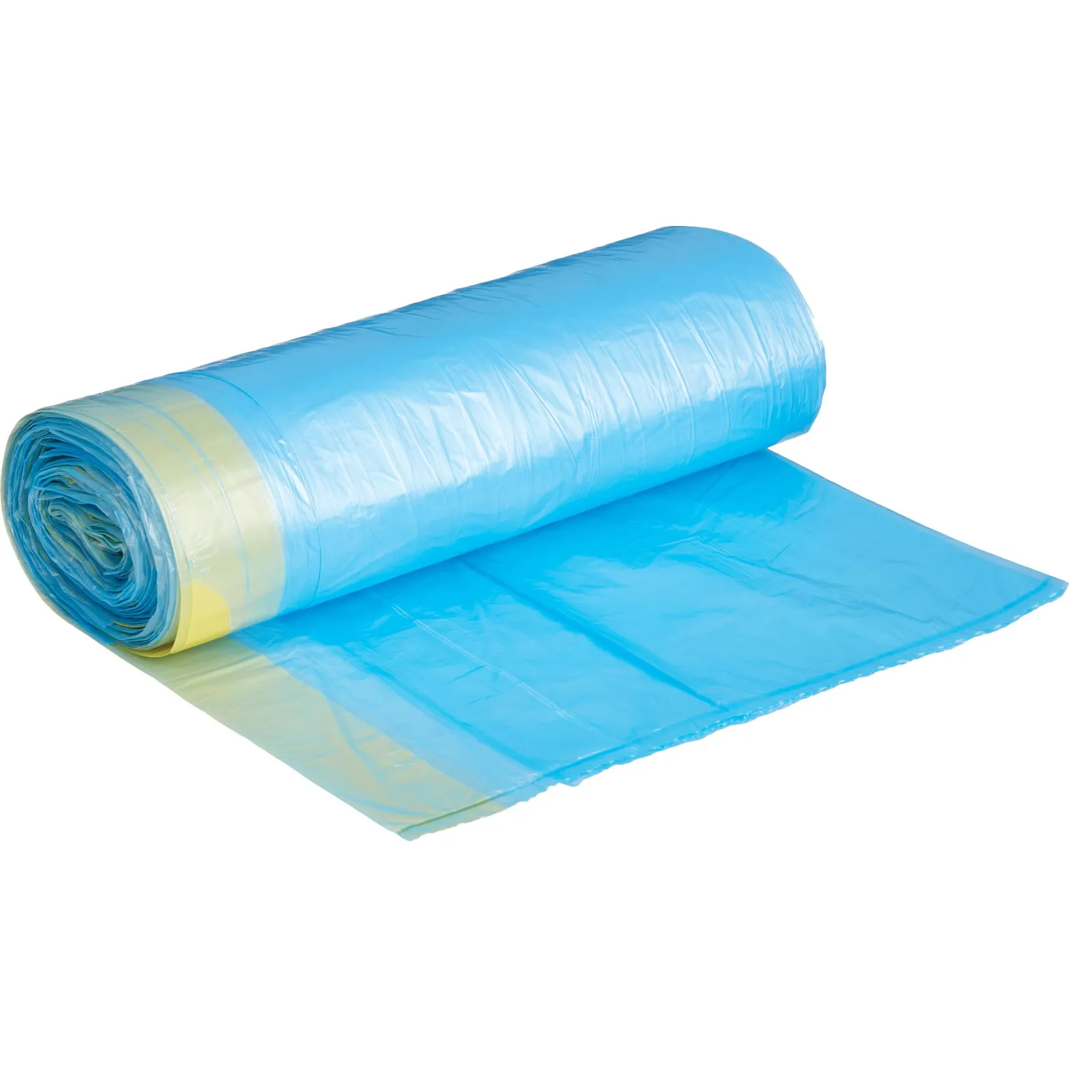 Мешки для мусора ПНД 60л 14мкм 20шт/рул синие 56x68см Гранит с завязками - фото 2