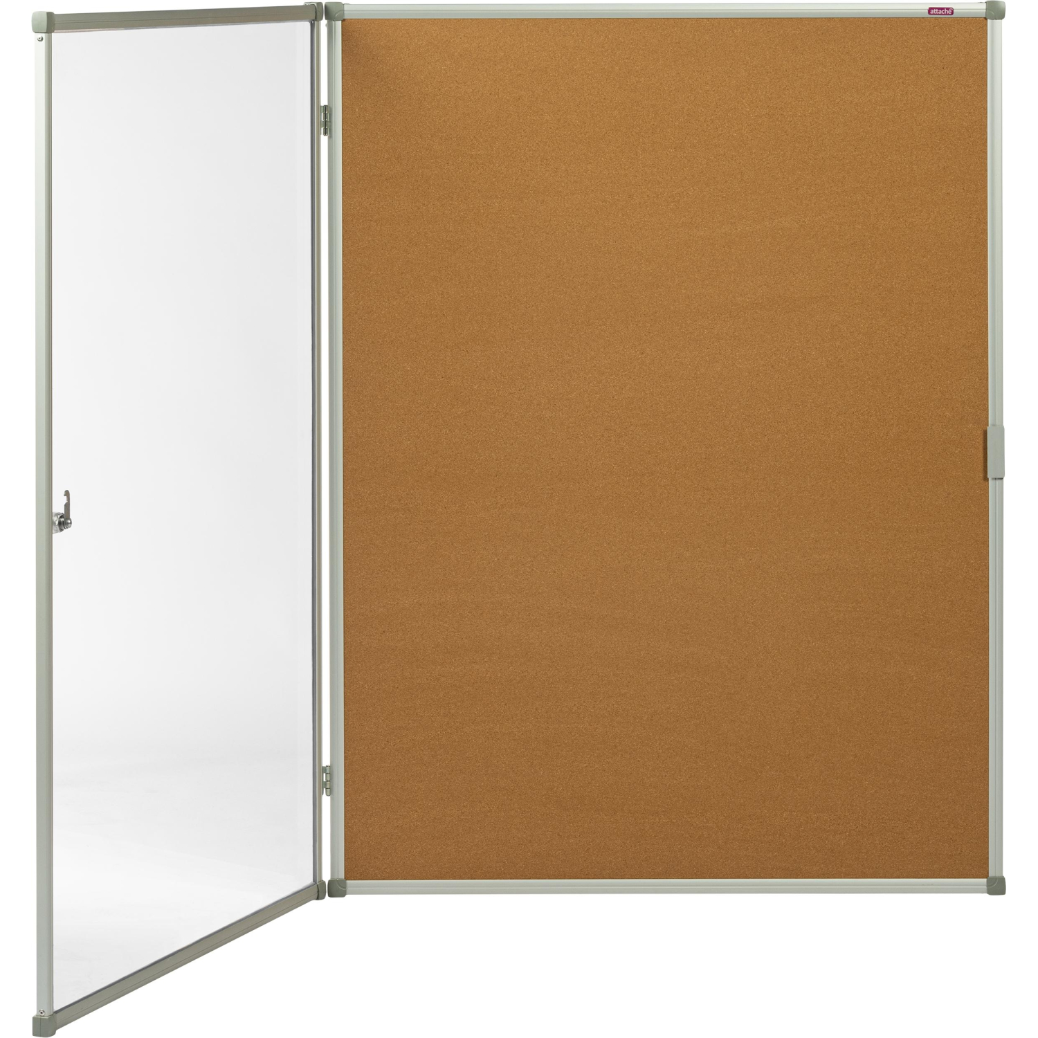 Доска-витрина для информации пробковая Attache Window 90х120см (алюм. рама) - фото 1