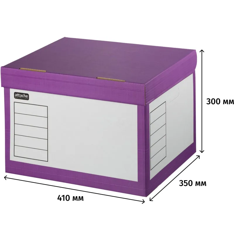 Короб архивный с откидной крышкой 410х350 х300 - фото 2