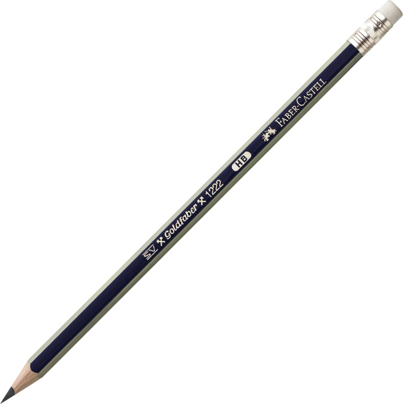 Карандаш чернографитный Faber-Castell GOLDFABER 1222, НВ/116800, с ласт. - фото 1