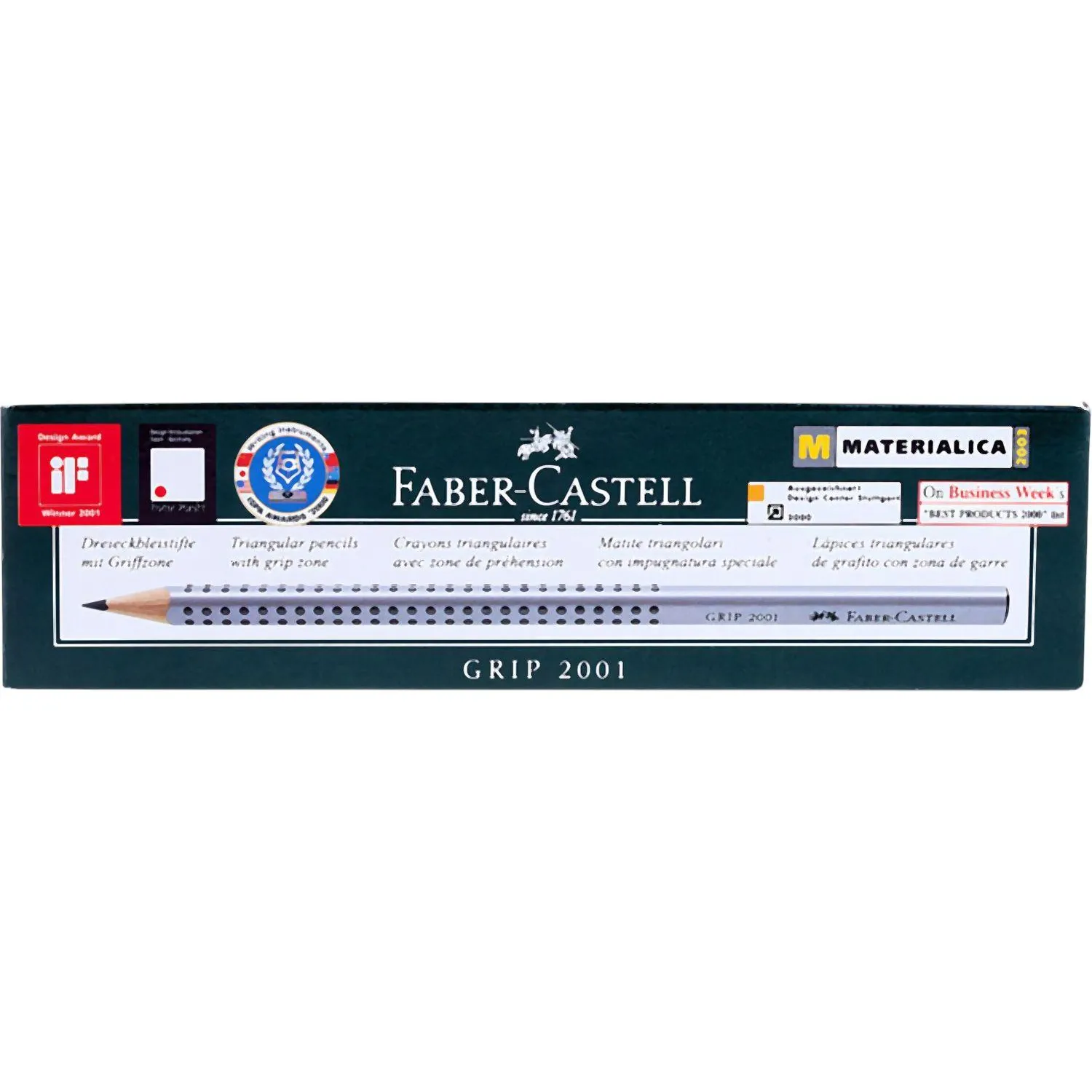 Карандаш чернографитный Faber-Castell GRIP 2001, НВ, б/ласт /117000 - фото 4