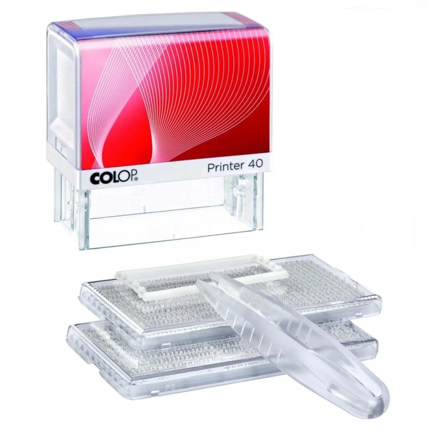 Штамп самонаборный 6стр. 40-Set-F NEW!59х23 рам. - фото 2