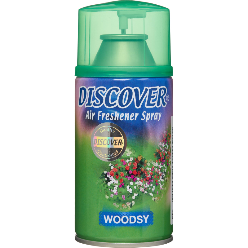 Баллон сменный для автоосвежителя DISCOVER Woodsy(Лесной) 320 мл. спрей - фото 1